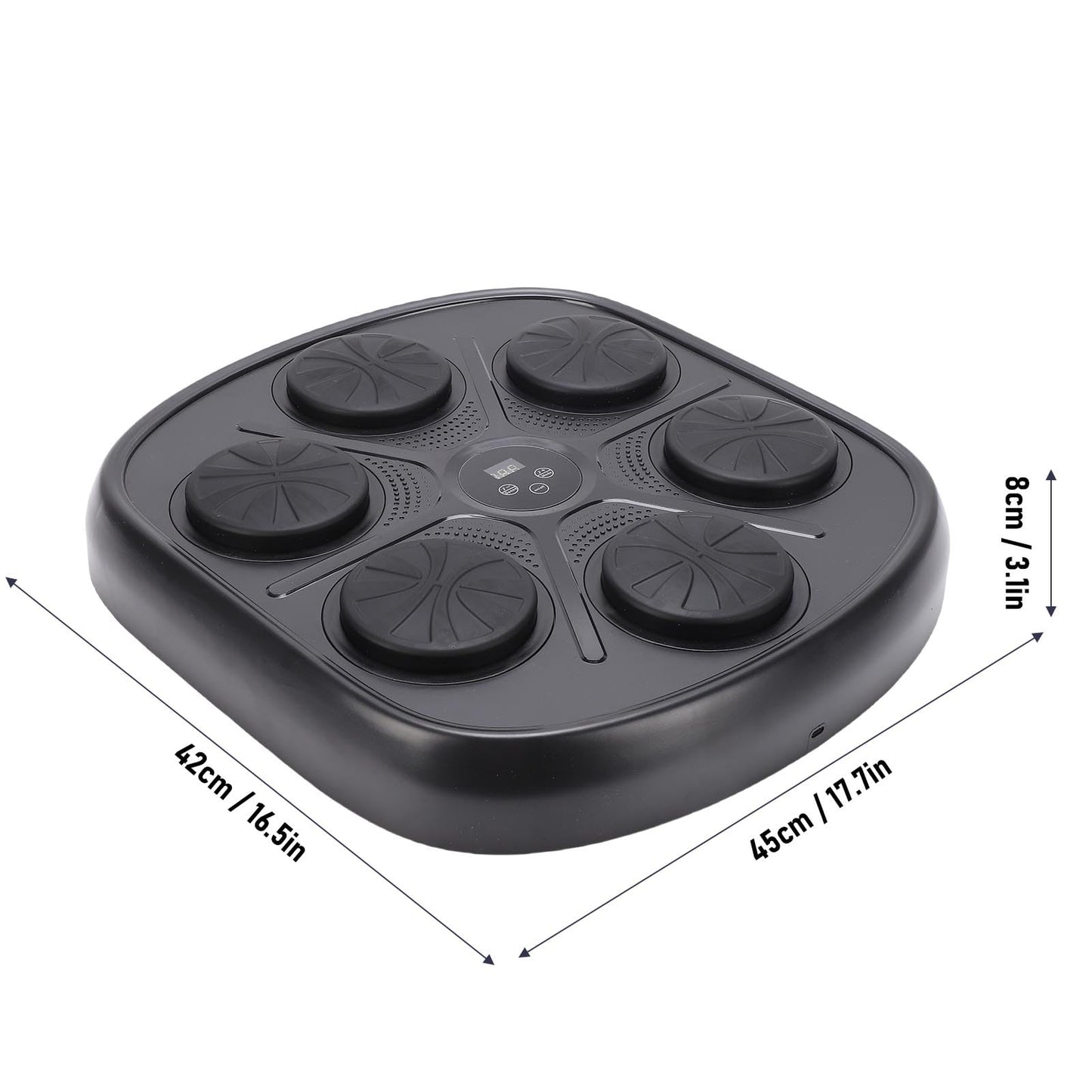 Asixxsix Music Boxing Machine, Interactive Punching Trainer with Boxing Gloves, 9 Modes 9 Speeds Wall Mounted Electronic Boxing Target for Adults Kids Home Gym Office Workout