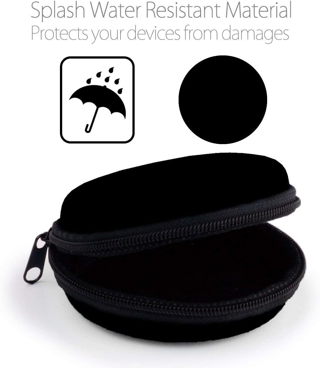 MAS CARNEY Earphone Case Headphone Earbud Hard Protective Carrying Case Bag