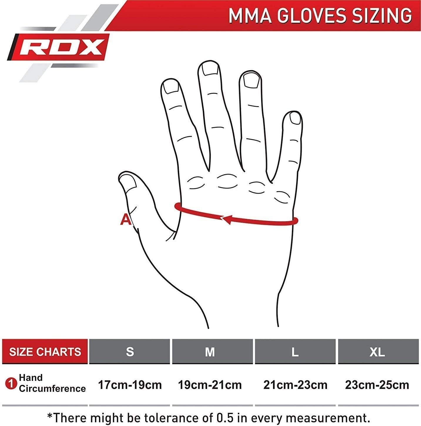 RDX MMA Gloves Grappling, Sparring, Martial Arts Mitts Men Women, Hybrid Open Palm, Maya Hide Leather Wrist Support Boxing Glove Training Cage Fighting Combat Sports Muay Thai, Punching Bag Kickboxing