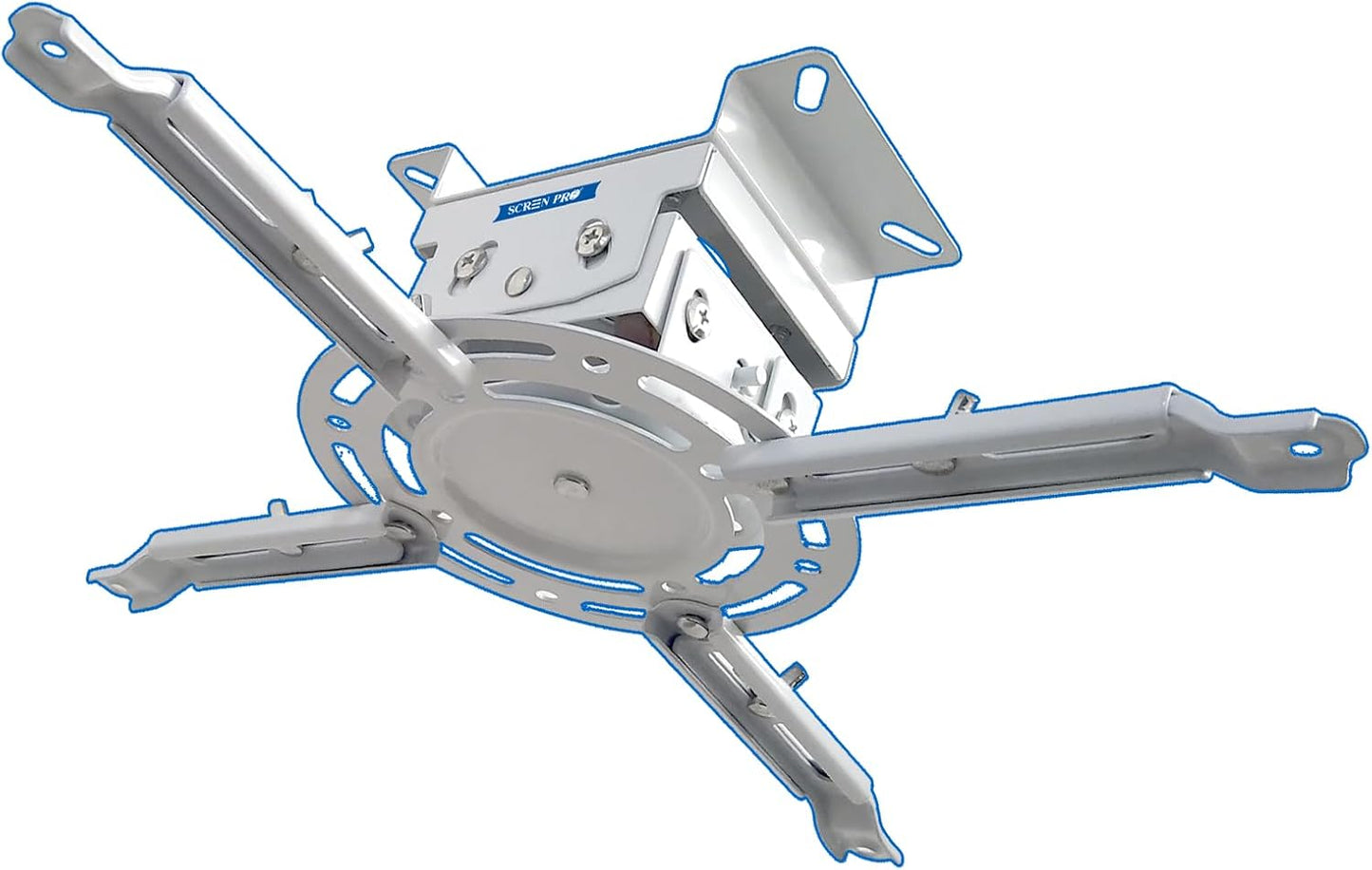 SCREEN PRO 22 lbs 360 30 3.3" Low Profile Projector Ceiling Mount Universal, Max Weight, Rotation Tilt | Universal