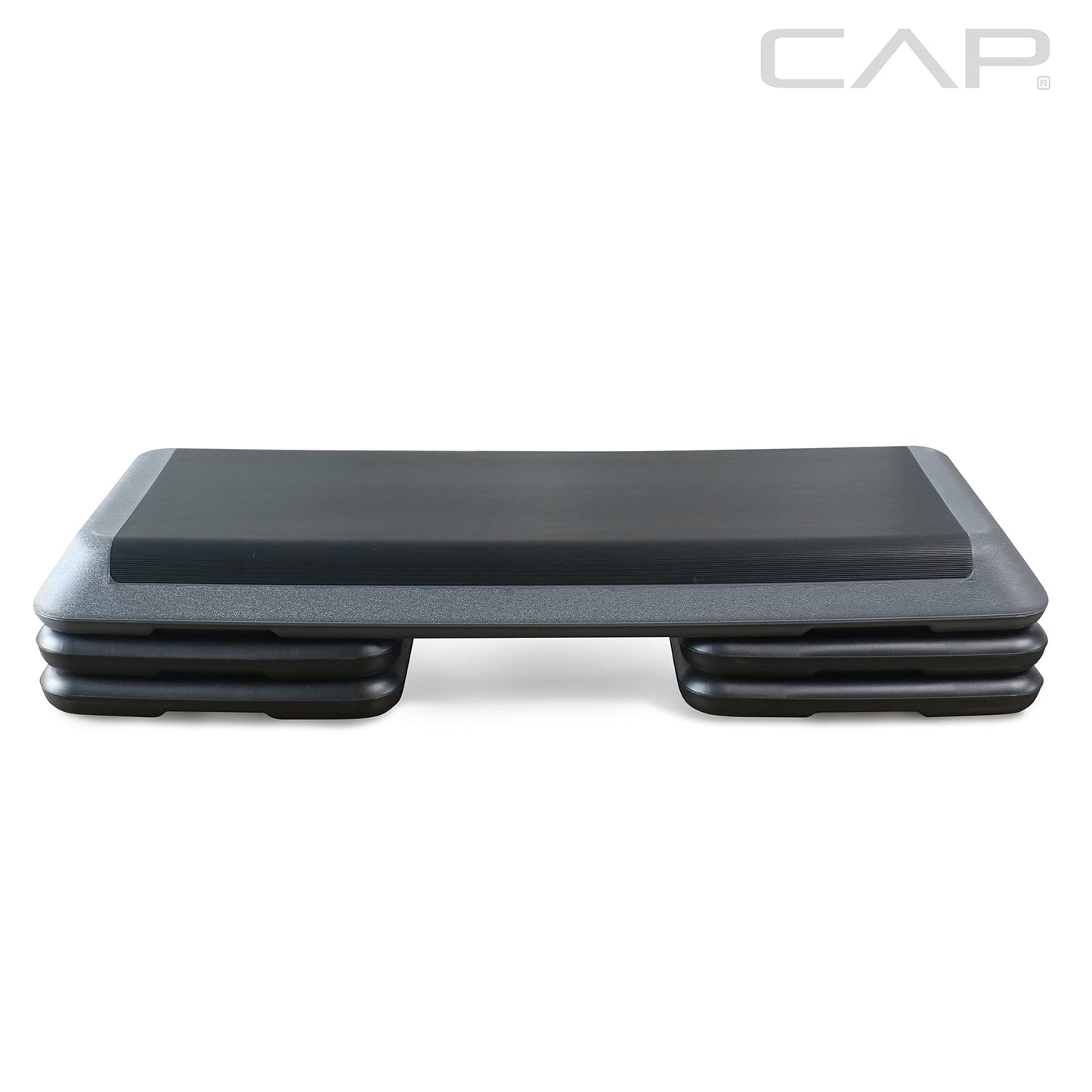 Cap Barbell Adjustable Aerobic Step Platform Exercise Step, Gray