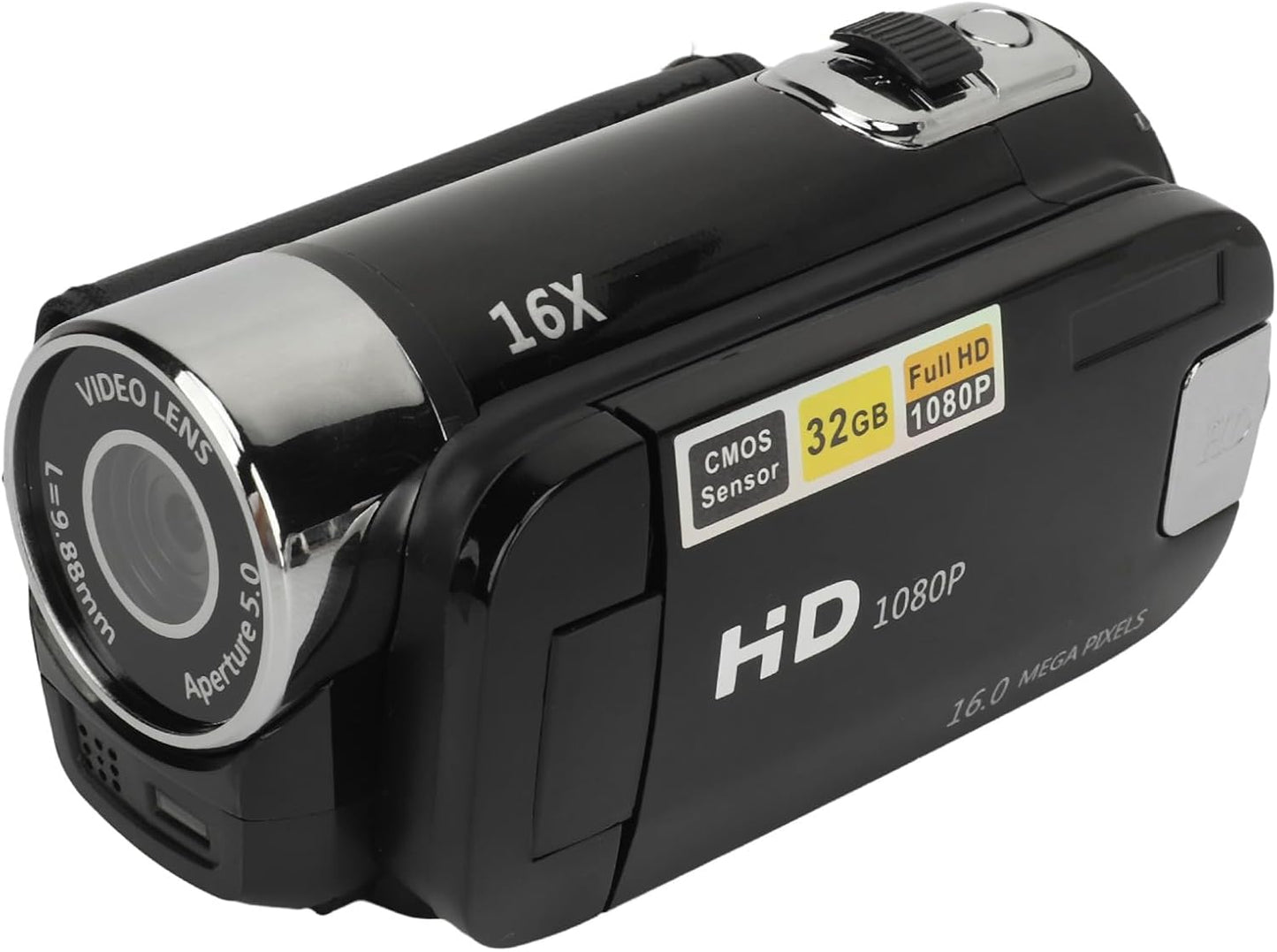 Xiuganpo 1080P 16MP 16X 2.4inch 360 32GB Camcorder, Digital Zoom Vlogging Cam Corder Recorder Video Camera Camcorder