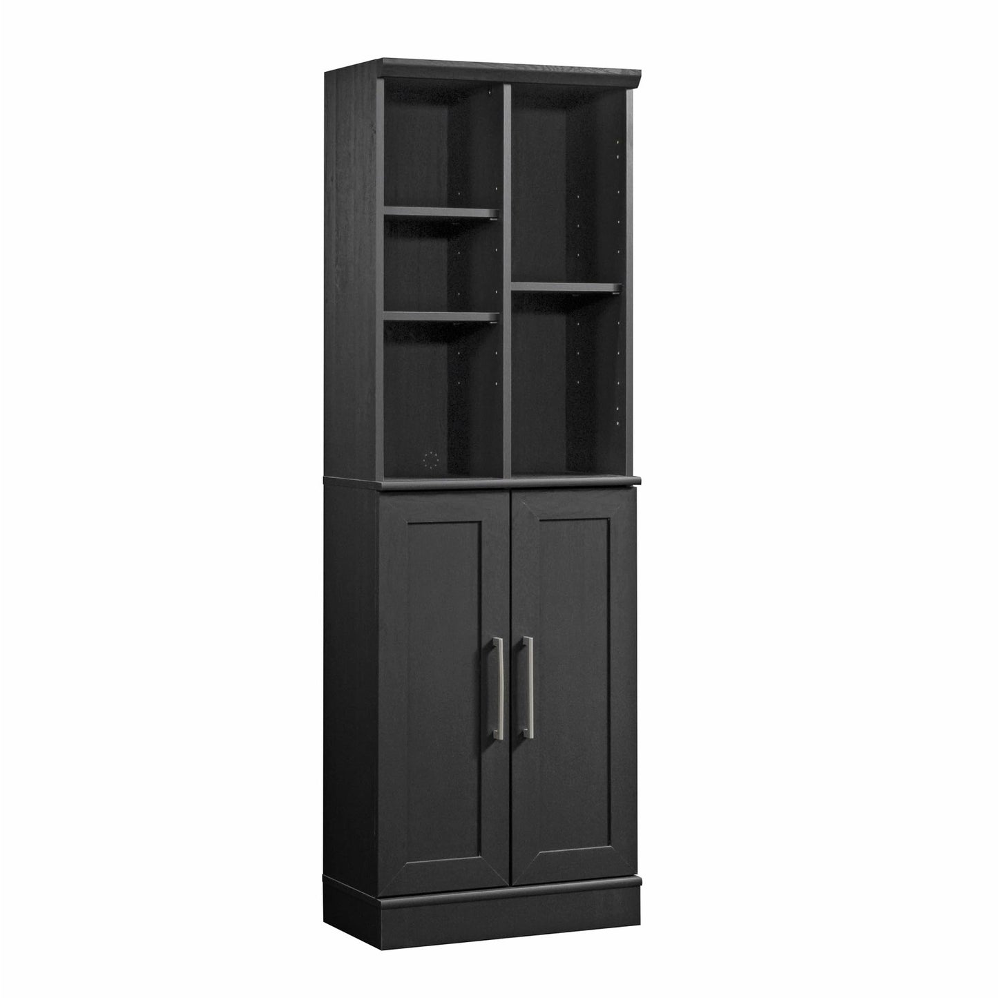 Sauder HomePlus Multi-Room Storage Cabinet with Adjustable Shelves and Door Positioning, Kitchen Laundry Bathroom Pantry Storage Cabinet, in Raven Oak Finish
