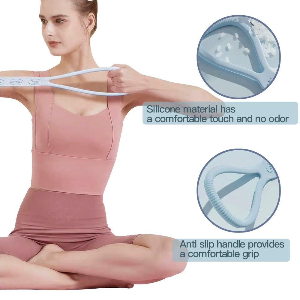 2025 Upgraded Figure 8 Resistance Band for Physical Therapy, Shoulder Back Arm Exercise Bands, 3 Resistance Levels for 15 25 35lb for Kids Adult Elderly