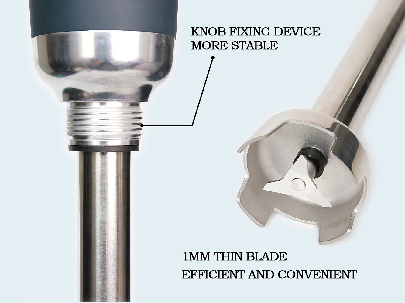 NJTFHU 20 in Heavy Duty Immersion Blender for Kitchen Commercial Mixer Electric 500W Detachable Shaft Adjustable Variable Speed Emulsifier Blender Handheld