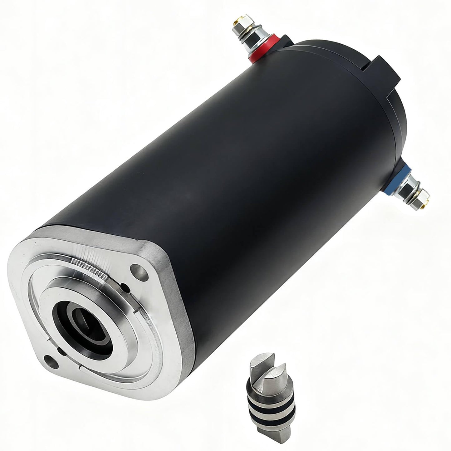 Replacement Hydraulic Pump Motor 179327 414850 for Unidirectional Power Unit RV Leveling Systems with Heavy-Duty Construction 7.5" Height Manual Drive Collar Coupling 286722