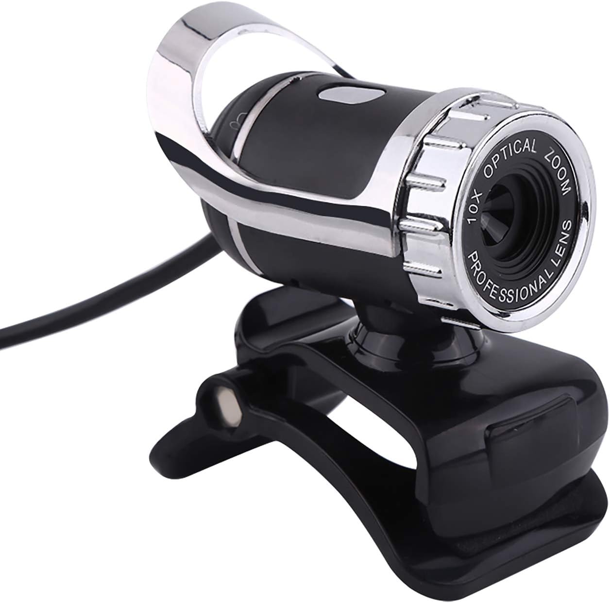 Sonew 2.0 12M 360 Webcam Camera, USB Pixels Clip-on Webcam PC Camera with Rotating Stand and Built-in Microphone