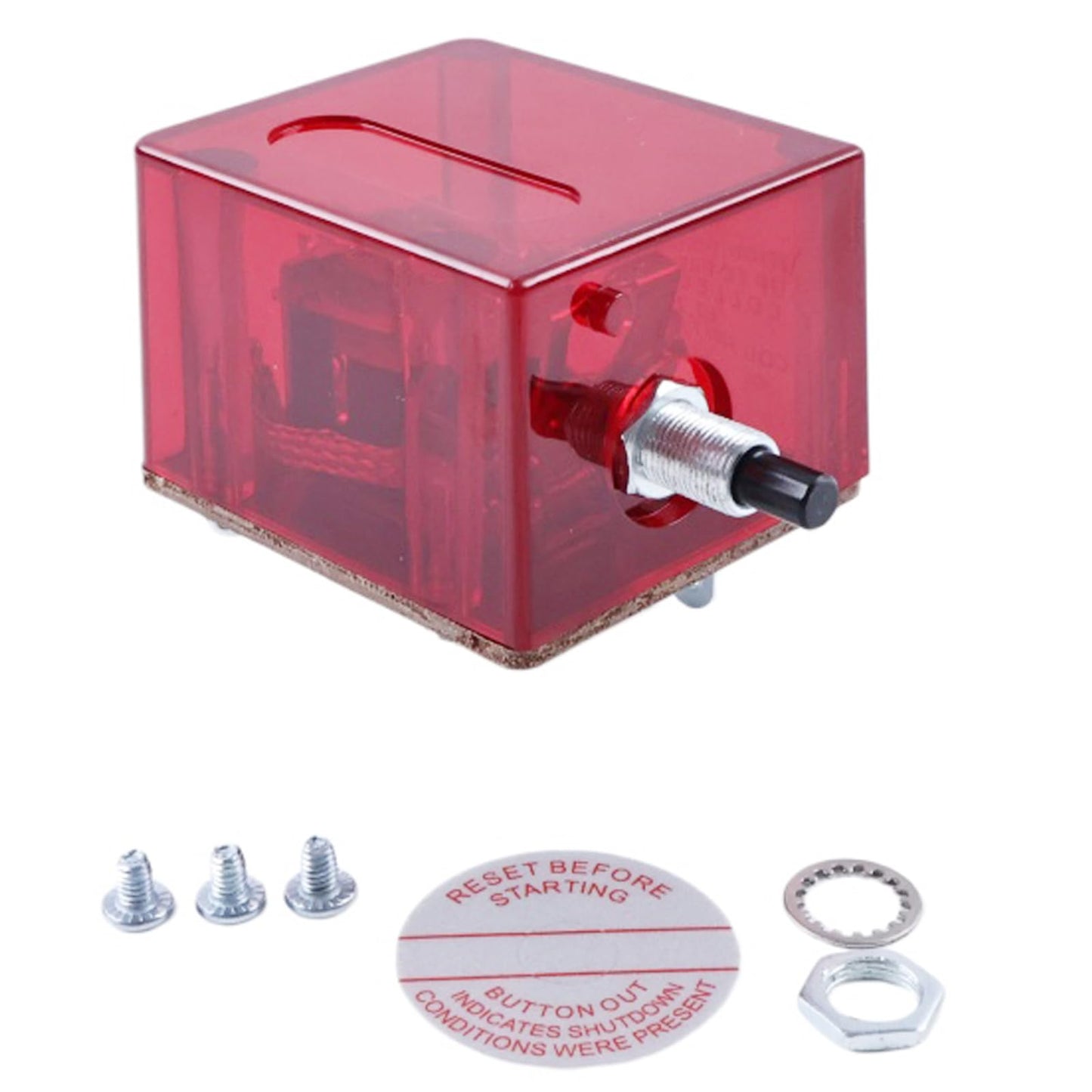 NETYANPI 117 Push Button Magnetic Switch 25700071 for FW Murphy Swichgage Panels Auto Engine Shutdown Monitor Marine Diesel Engines Generator Sets Industrial Applications