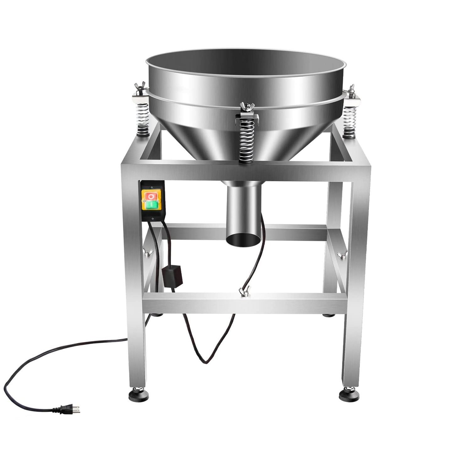 Automatic Powder Sifter Machine 40&100Mesh Sieve Screen Automatic Sieve Shaker Vibrating Machine 110V Stainless Steel Sieve Shaker Machine, Sieve Shaker Machine for Flour Powders