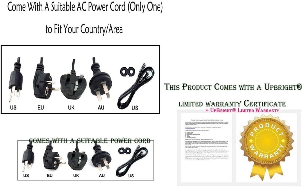 UPBRIGHT 19V G4 IO-400 BA-403 MANGO65-19CB-OXY MANGO65-19CB-ING 1400-2040 BA-401 60W AC/DC Adapter Compatible