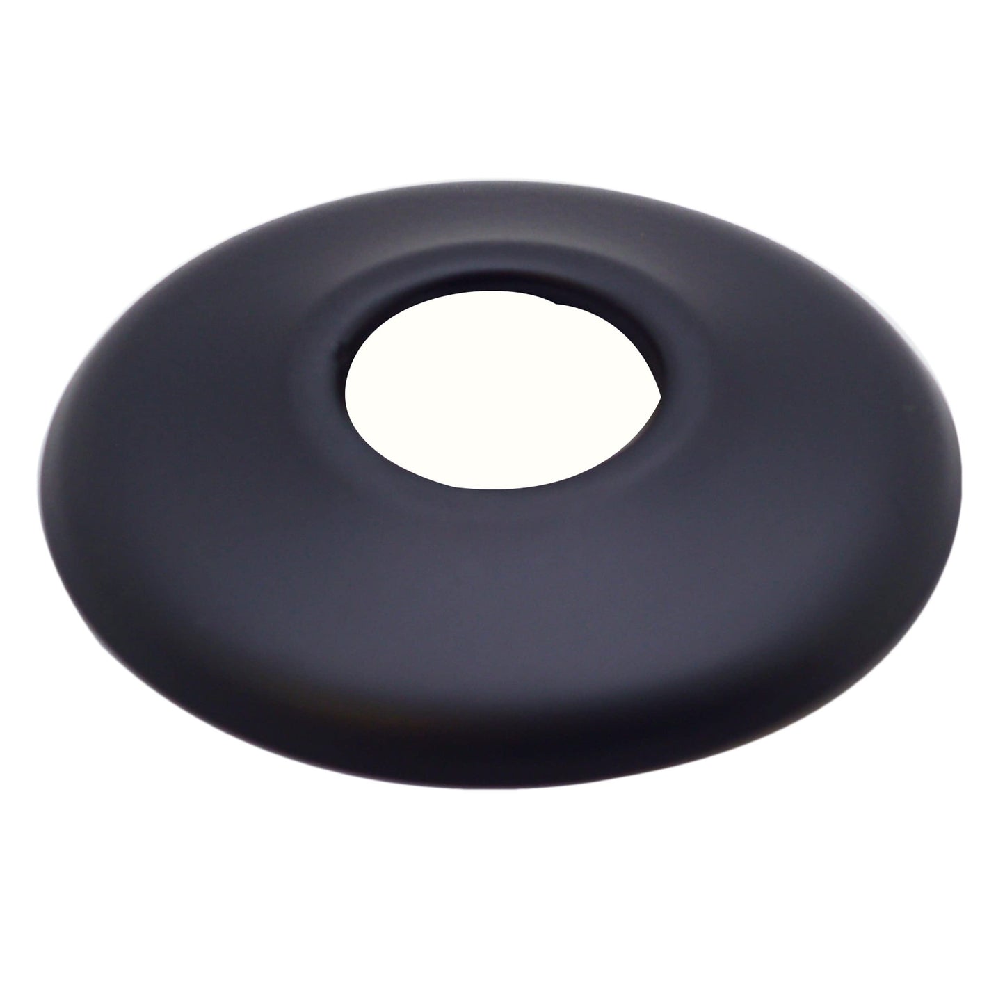 Westbrass D103KFH-6-62 1/2" IPS x 3/8" OD x 20" Flat Head Riser Supply Line Kit with Round Handle Angle Supply Shut Off Valve for Toilet, Matte Black (6-Pack)