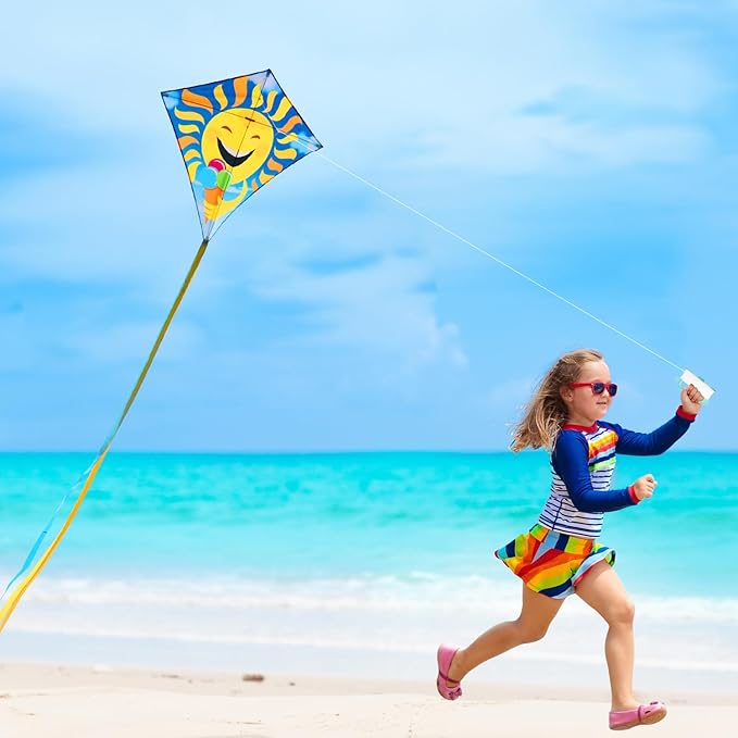 Large Octopus Kites for Kids & Adults,Big Kite for Beginners, Kites for Kids Ages 4-8,Outdoors Activities with Line and Handle