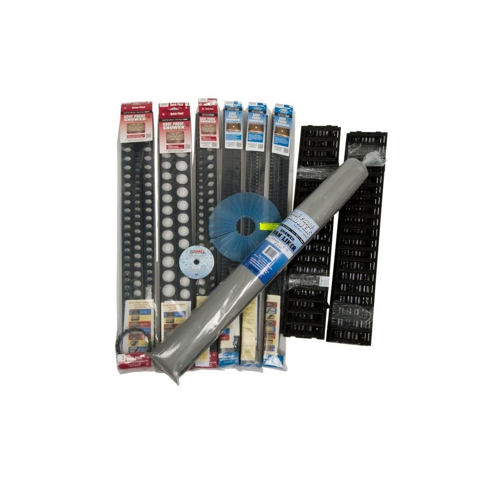 GOOF PROOF SHOWER KITS & FLOOR KITS (SSCK-701 SHOWER KIT)