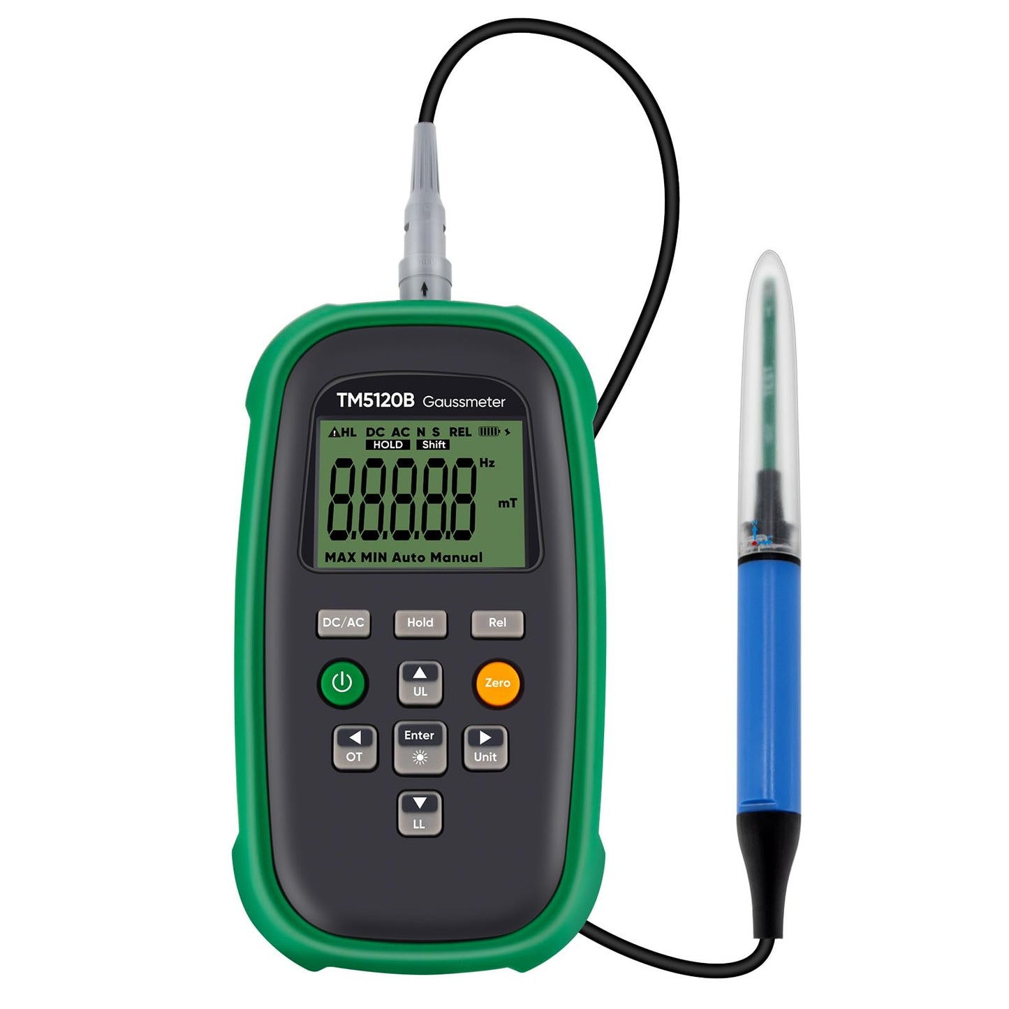 GOYOJO Digital Gauss Meter (3000mT/30000Gs), AC/DC Tesla Meter with Probe, ±2% Accuracy Magnetic Field Tester for Magnets, Motors, Speakers & Industrial APPL