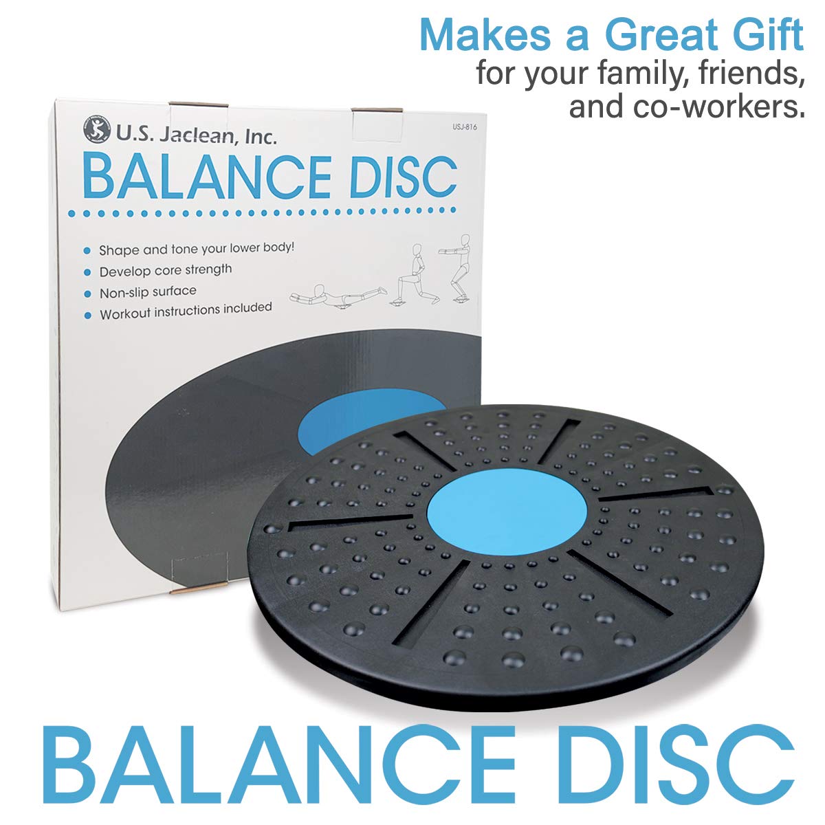 Daiwa Felicity Balance Board Disc Wobble Board – Physical Therapy Stability Trainer, Lightweight Core Balance Disc (1 lb) Supports Up to 300 lbs, Non-Slip Round Balance Board for Core Workout, Rehab, Standing Desk Fitness