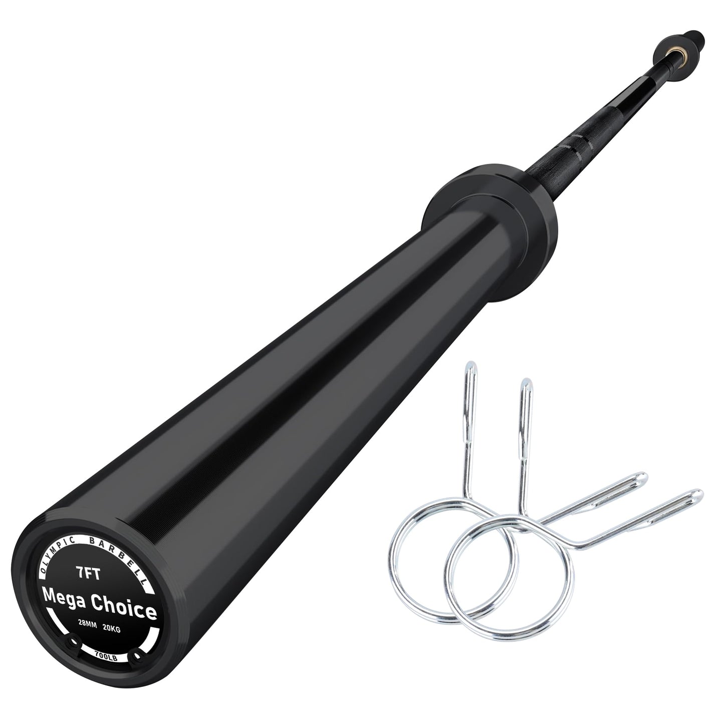 7FT/4 ft Home Gym Barbell Bar – 700LB/1500LB/500LB Capacity, Anti-Slip Knurling, Solid Steel, for Weightlifting, Strength Training