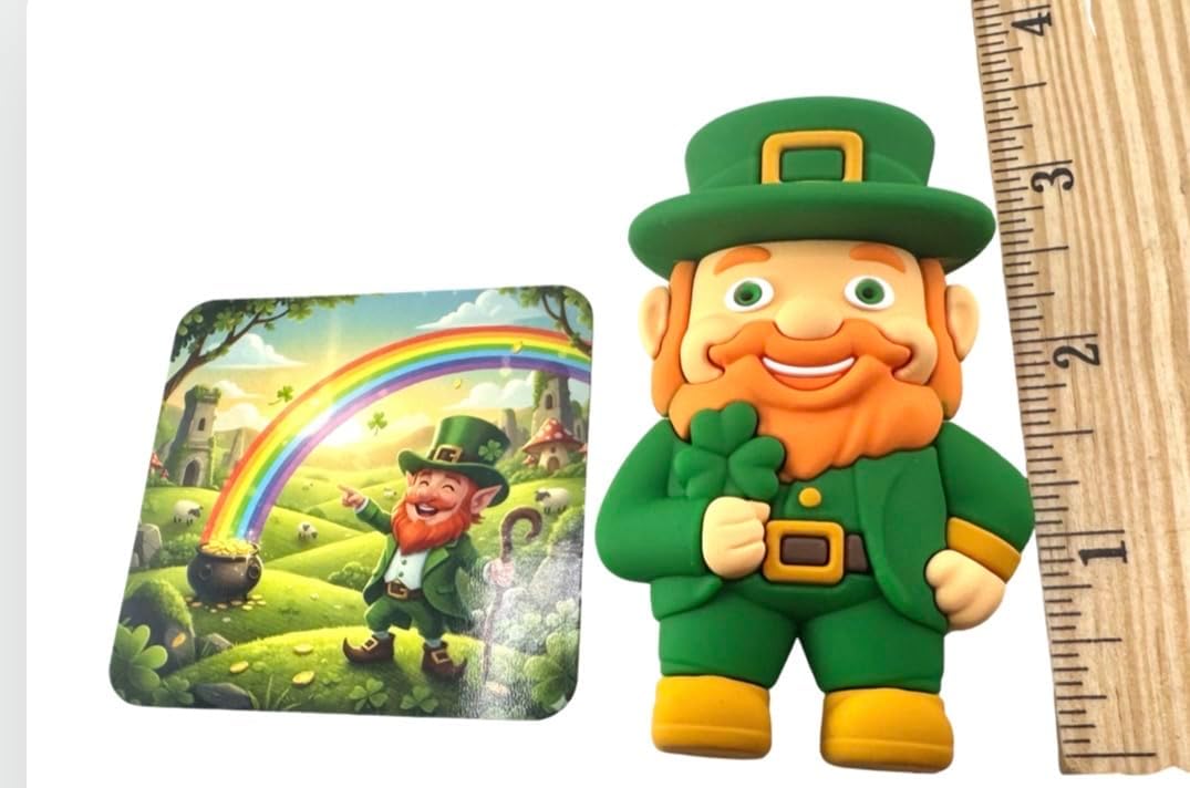 Westmon Works Lucky Irish Leprechaun Figurine - Pocket-Sized Good Luck Charm Keepsake | Durable PVC for Desk or Carrying
