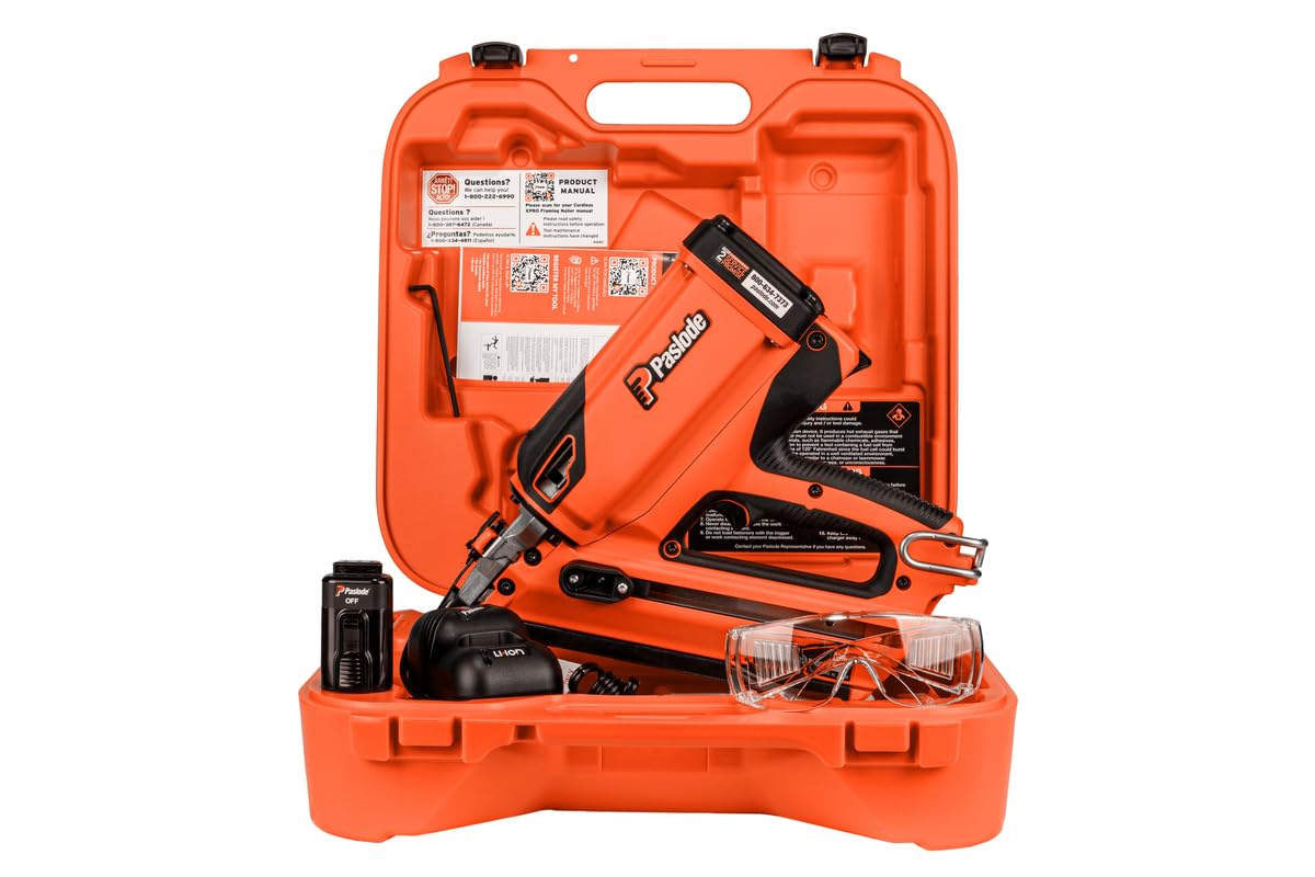 Paslode Cordless Xpro 30 Degree Framing Nailer, 906800, Battery and Fuel Cell Powered, No Compressor Needed