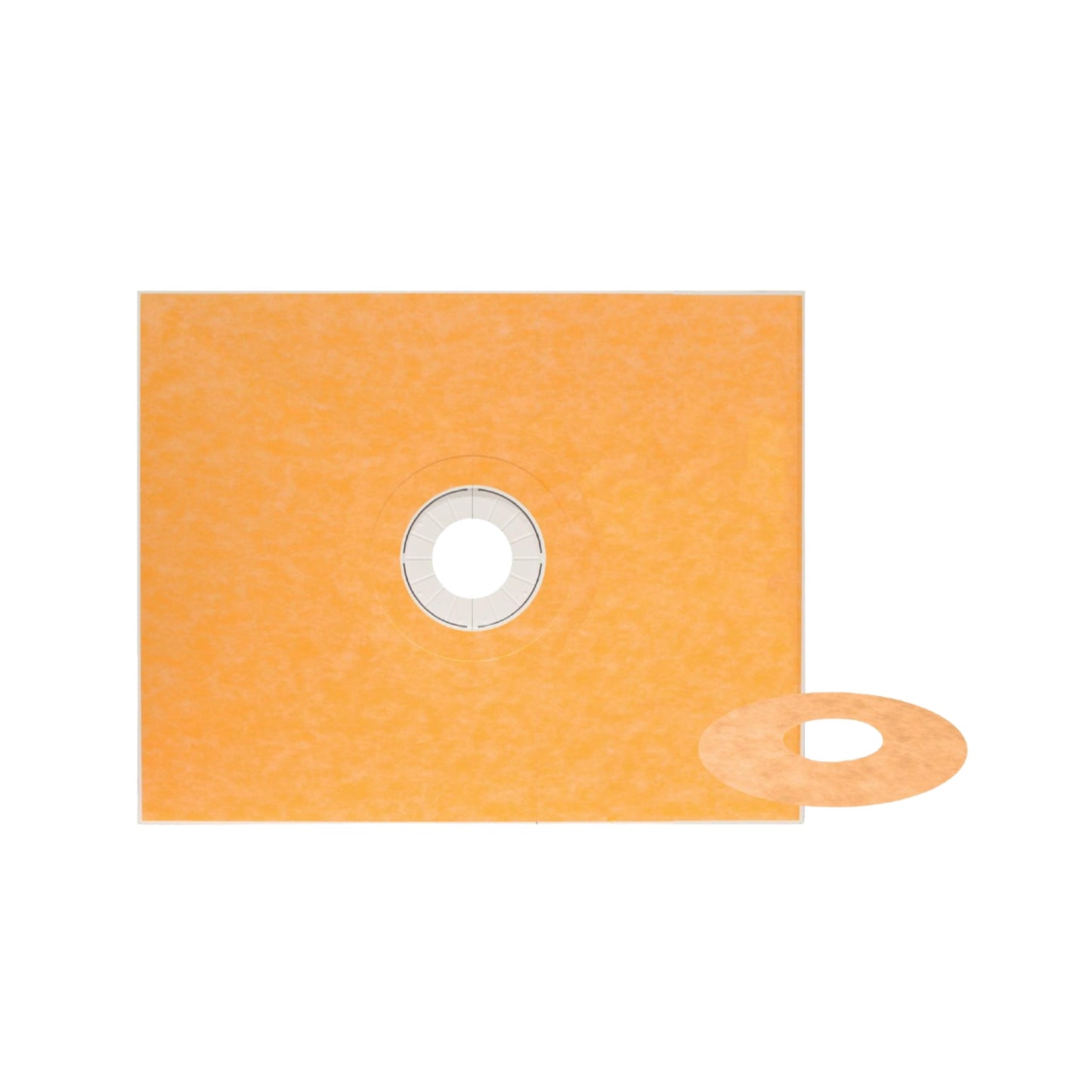 Schluter Kerdi Prefabricated Sloped Shower Tray - Waterproof, Ready to Tile - Lightweight Polystyrene, 48" Length, 60" Width, Center Outlet Position - KST1220/1525