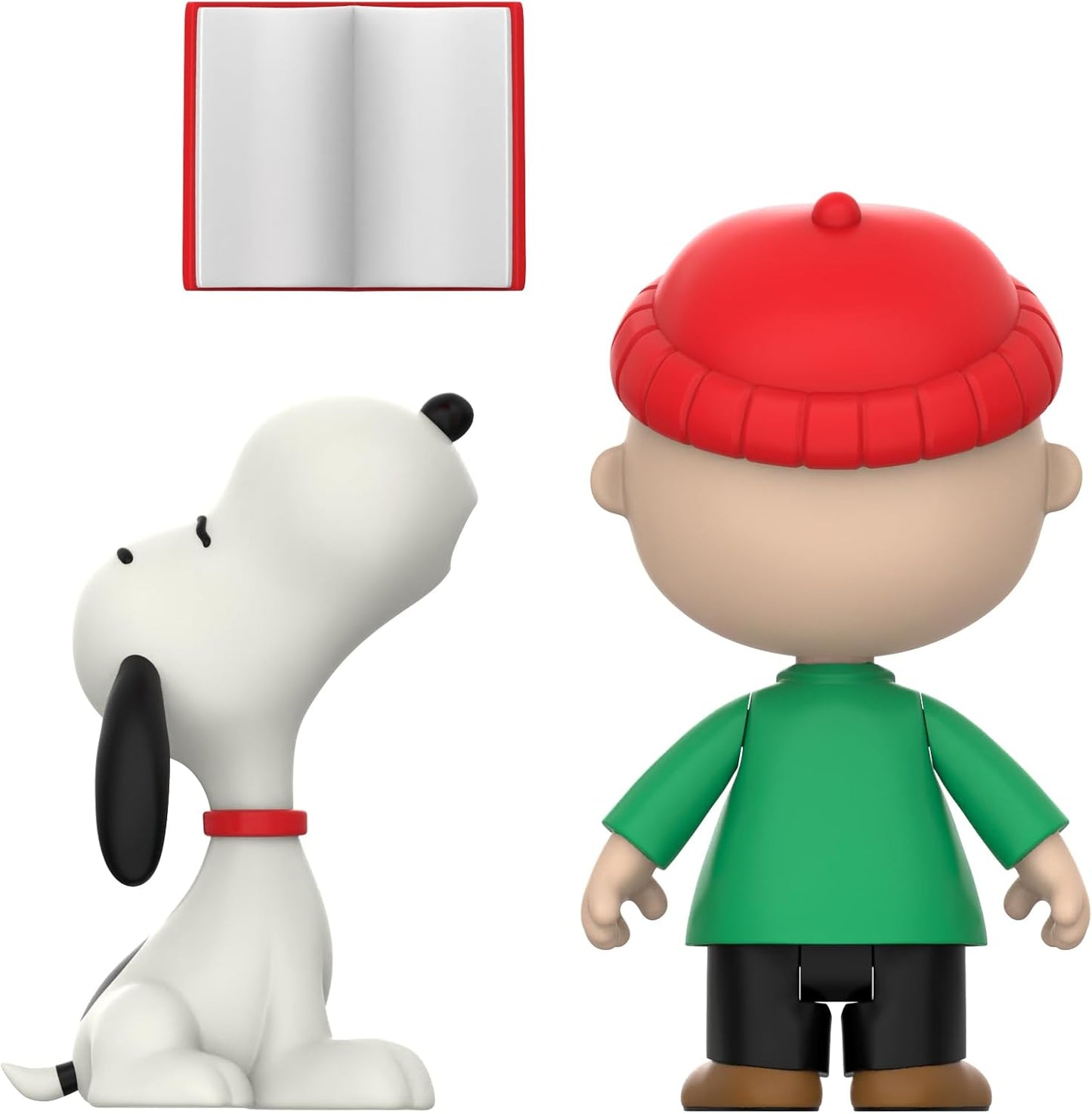 Super7 Reaction Figures | Peanuts Charlie Brown & Snoopy Caroling - 3.75" Collectible Action Figures (2 Pack)