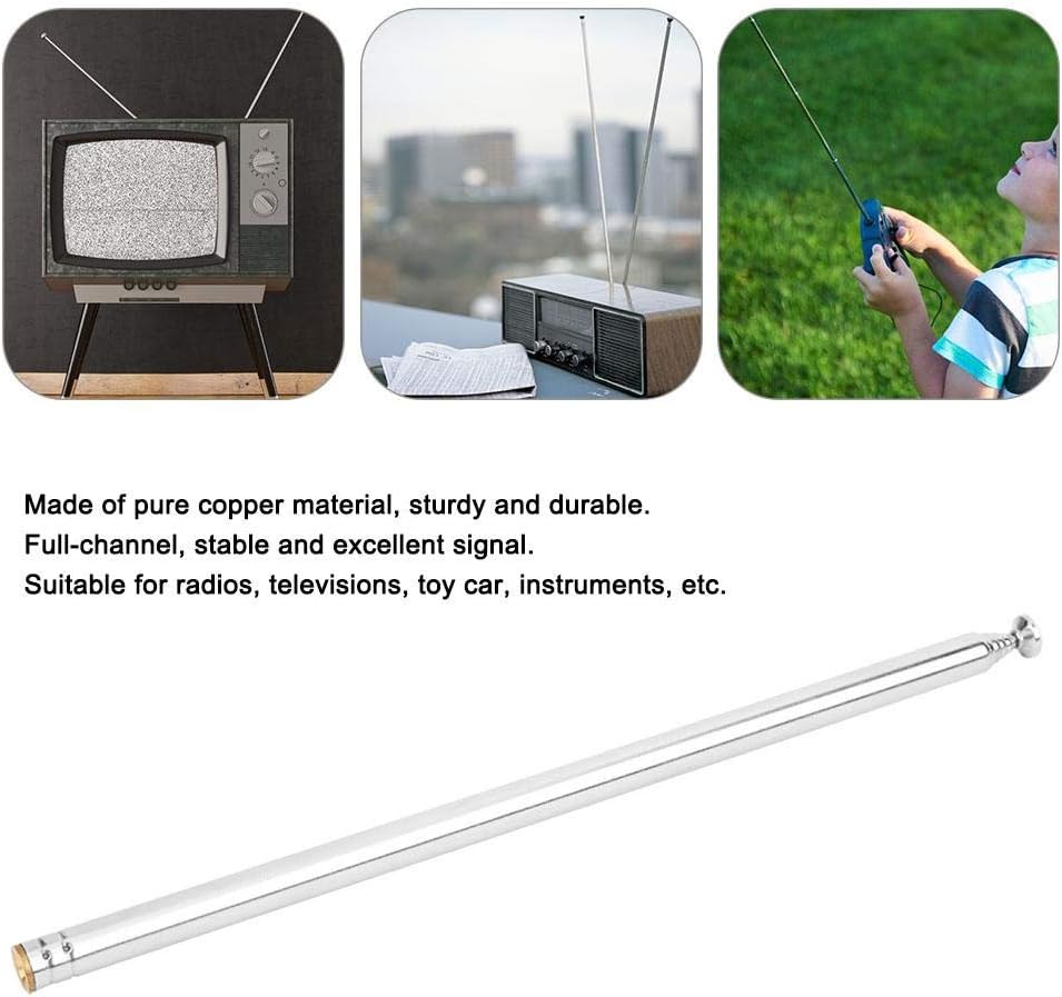 Walfront 7-Channel 2.4 Full Channel Rod for Toy Car Radio, Telescopic for GHz Remote Control