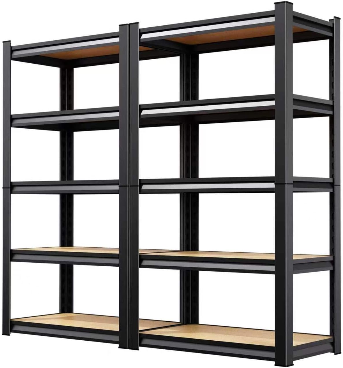 Skiennix Heavy Duty Garage Shelving - 5 Tier Adjustable Metal Storage Rack | 71" H x 28" W x 12" D for Home & Industrial Use