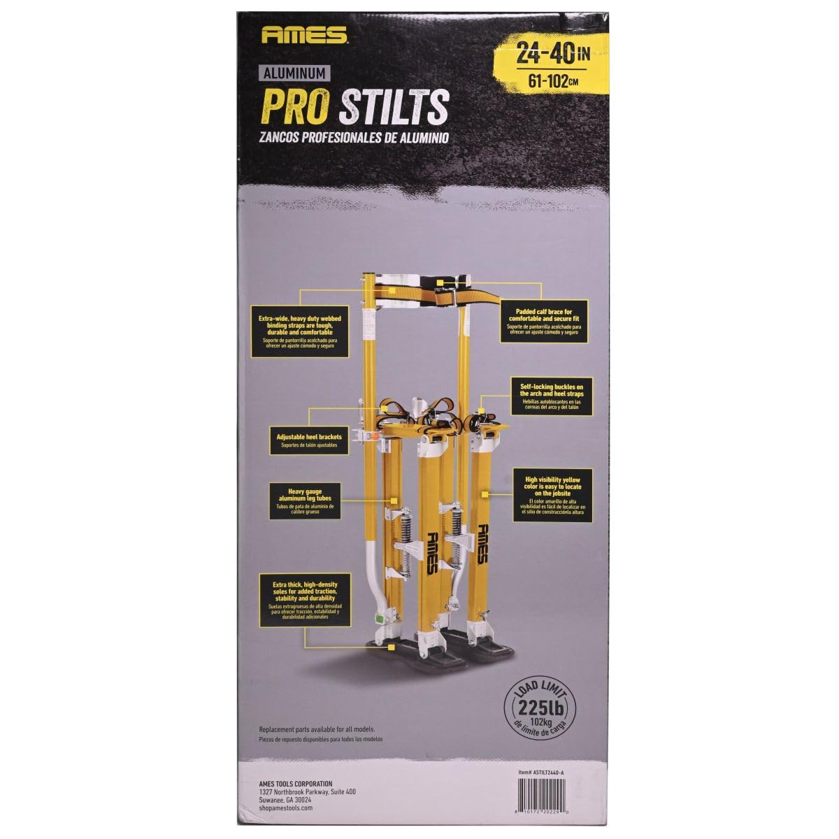 AMES PRO 24" - 40" Aluminum Stilts