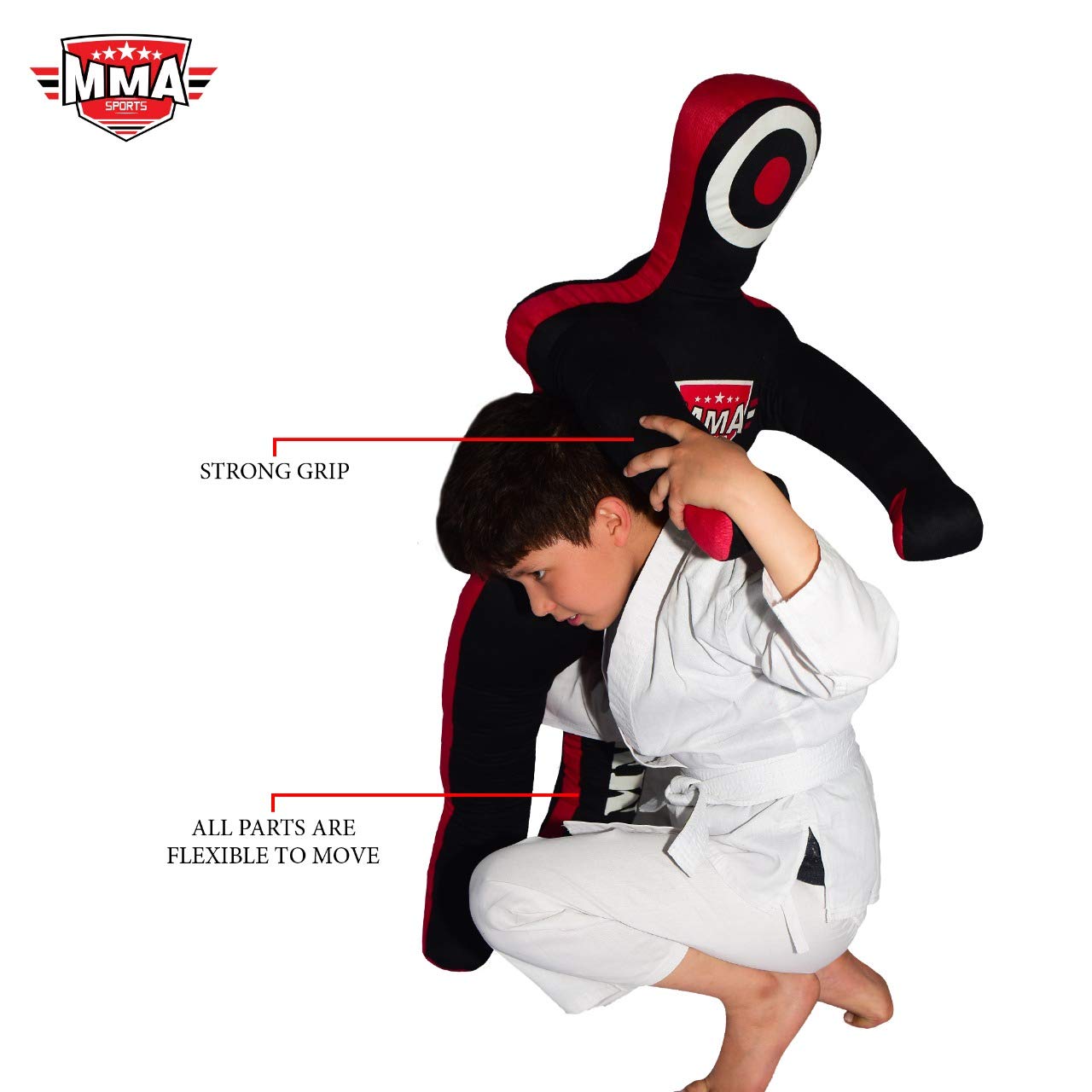 MMA Doctor Bane MMA Brazilian Grappling Submission Dummy Wrestling BJJ Judo Karate Punching Bag Standing Position - 4 FEET -UNFILLED