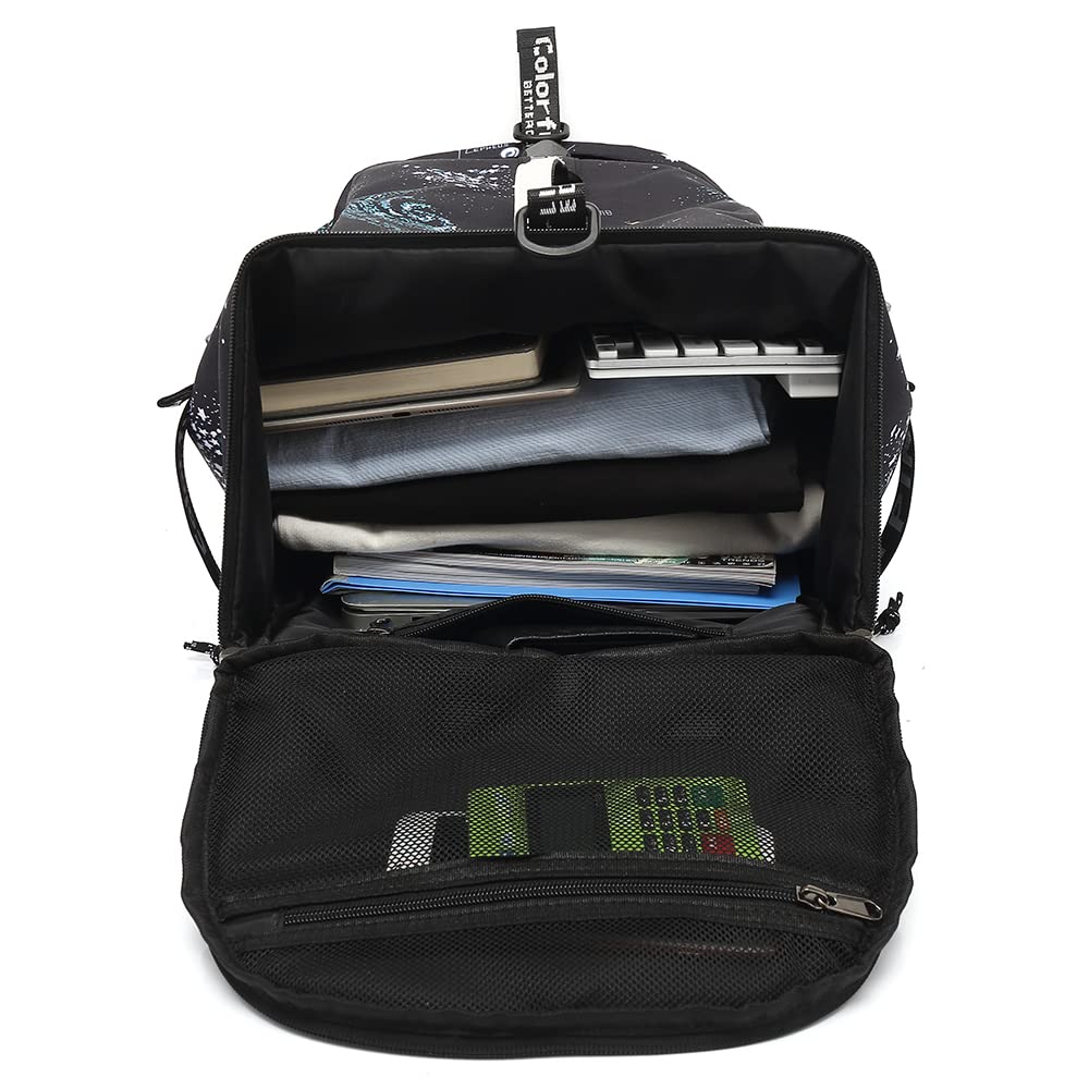 Kalesi Cool Gym Duffle Bag Backpack 4-Way Waterproof with Shoes Compartment for travel Sport Hiking laptop Lightweight