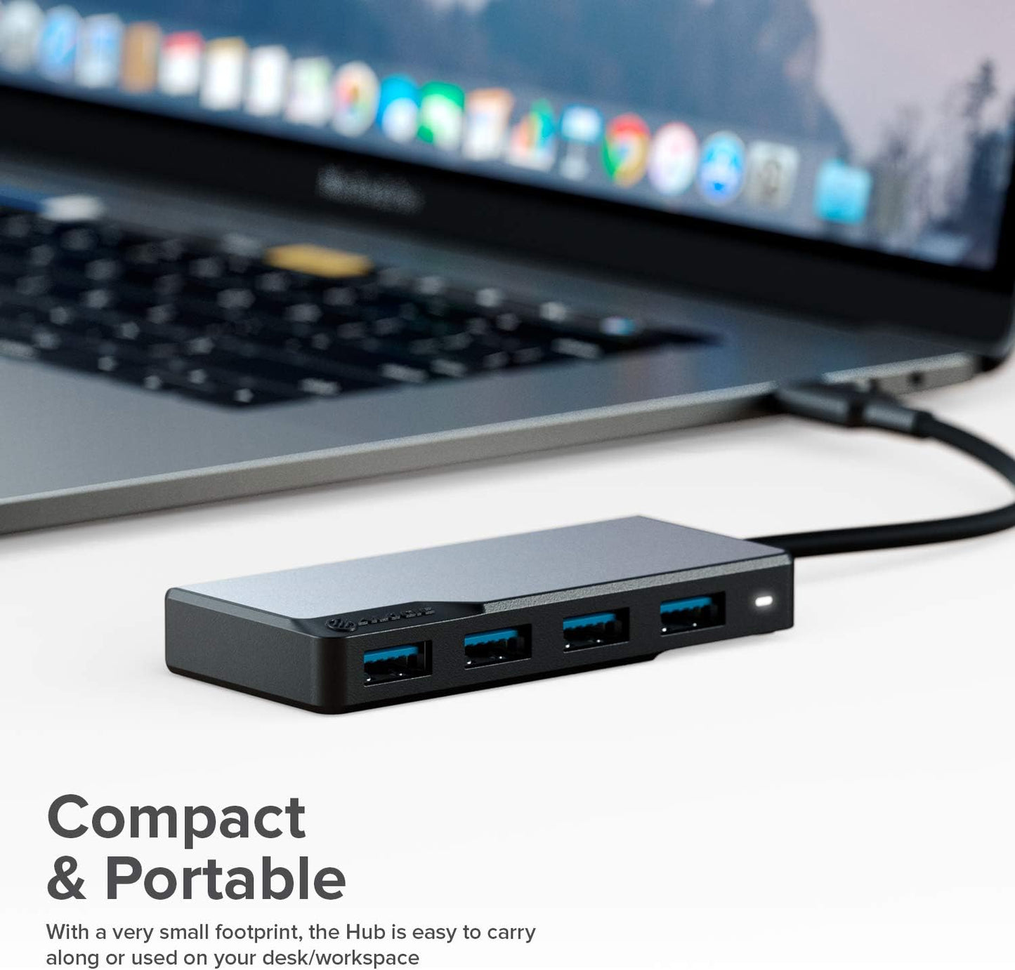 ALOGIC 4in1 4xusb-a 3.0 UCFUUA-SGR USB-c Fusion Swift Hub Dock USB Space Grey