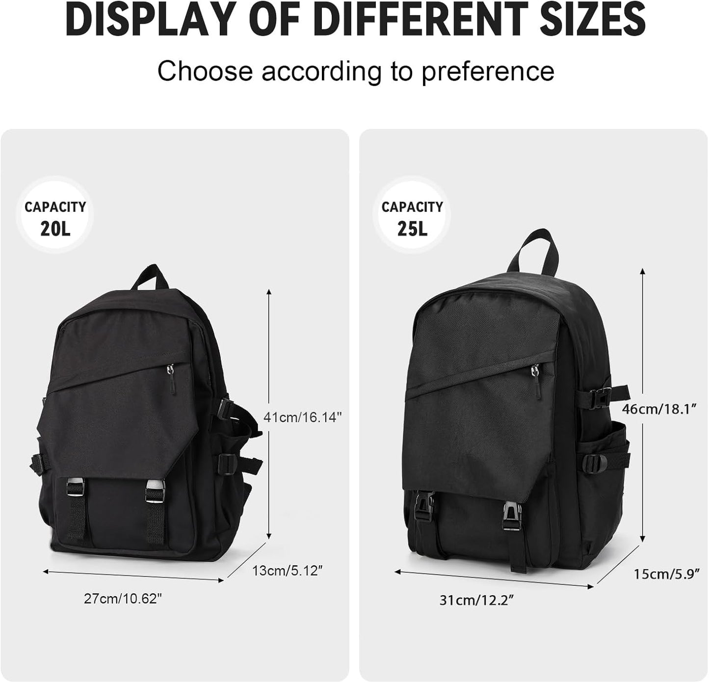 coowoz Daypack Backpack Casual Large upgraded version College Laptop for Men Women Water Resistant Lightweight School