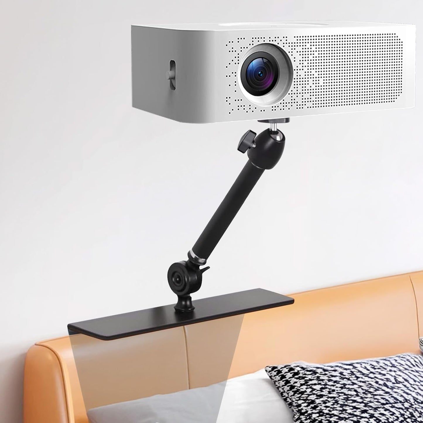 My Diemlife 20 cm, 99% My DIMELIFE Bed Sofa Projector Stand - Fixed Length Angle Adjustble Projector Mount, Invisible