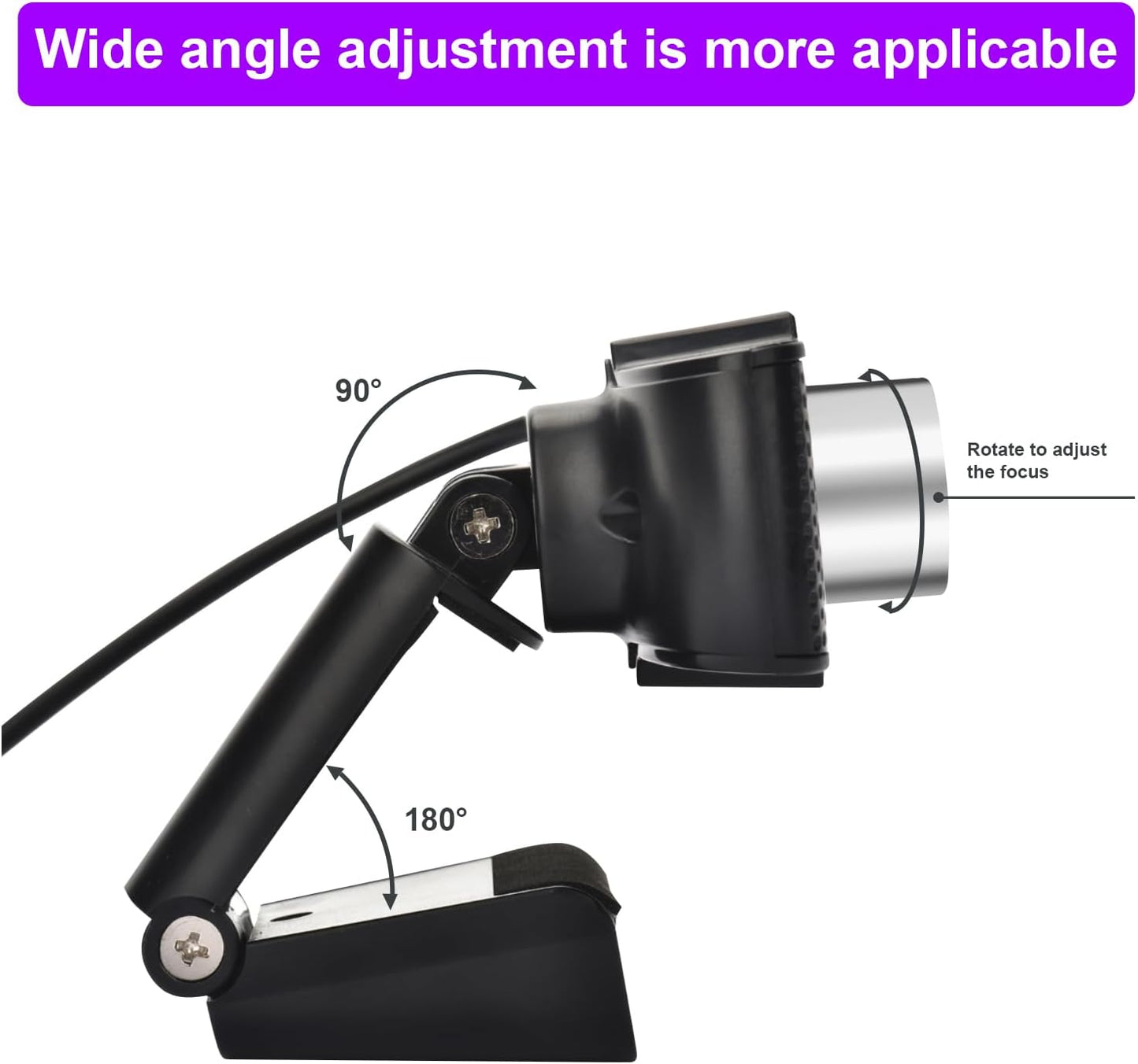 Bocodow 1080p Hd Webcam with Microphone, Wide Angle USB Computer Camera for Pc Mac Laptop, Plug and Play