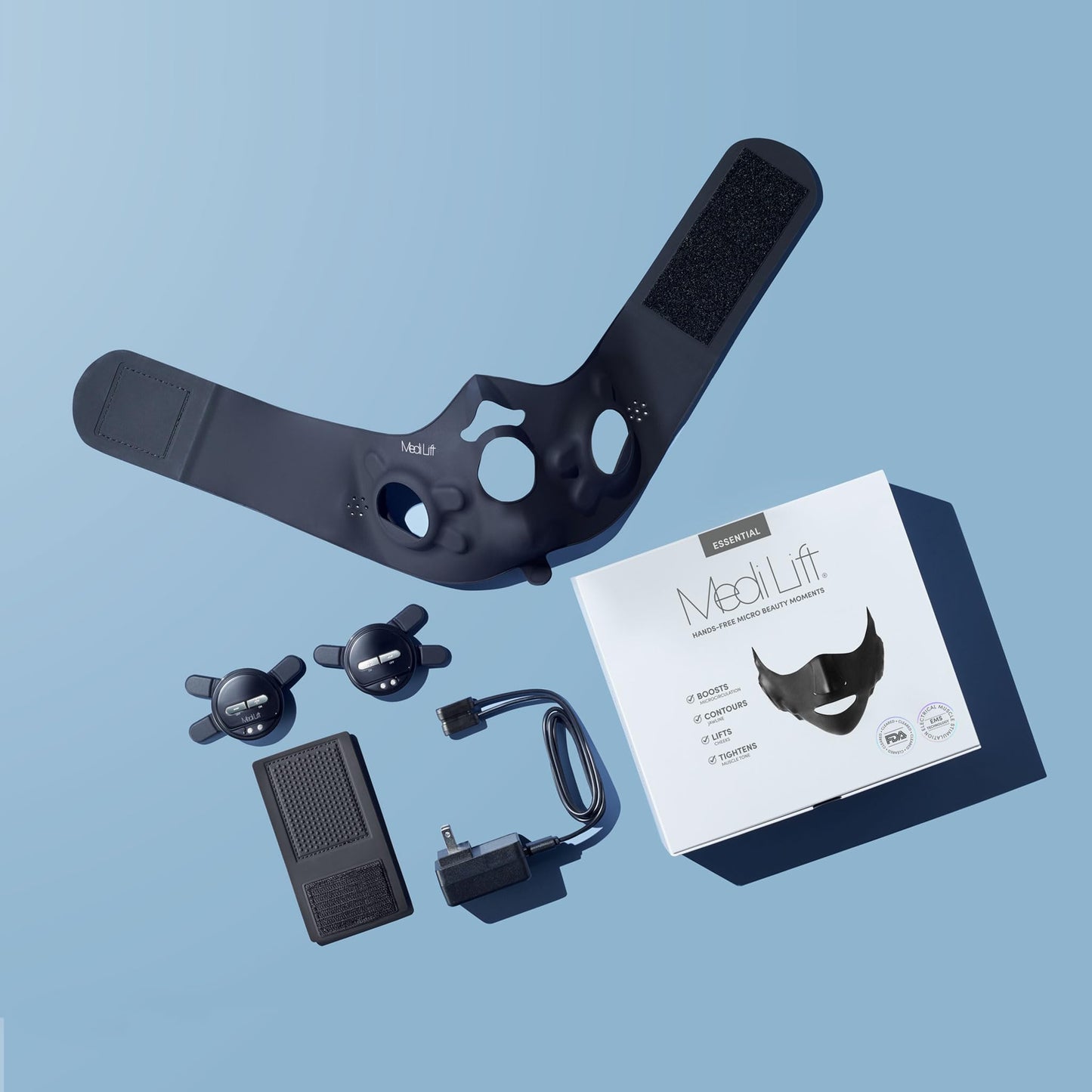 Essential Mask - Medi Lift EMS Facial Toning Device, FDA Cleared, Hands-Free Skin Device