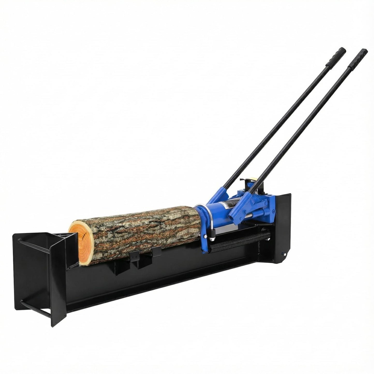Garvee 12 Ton Hydraulic Log Splitter, Manual Wood Splitter with 2-Speed Operation & Built-in Wheels, Hand Powered Log Cutter for Firewood with Full Steel Construction, Max 18.7" Log