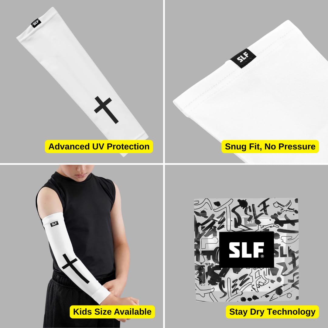 Faith Cross White Arm Sleeve