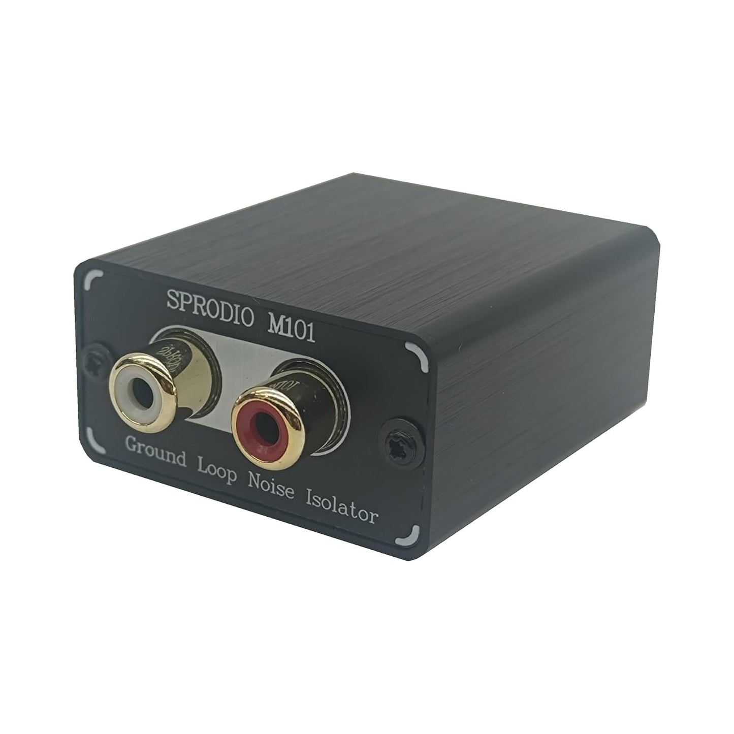 Generic Common (M101) SPRODIO RCA Ground Loop Noise Filter Stereo Audio Noise Isolator Box Eliminate Ground Loop hum