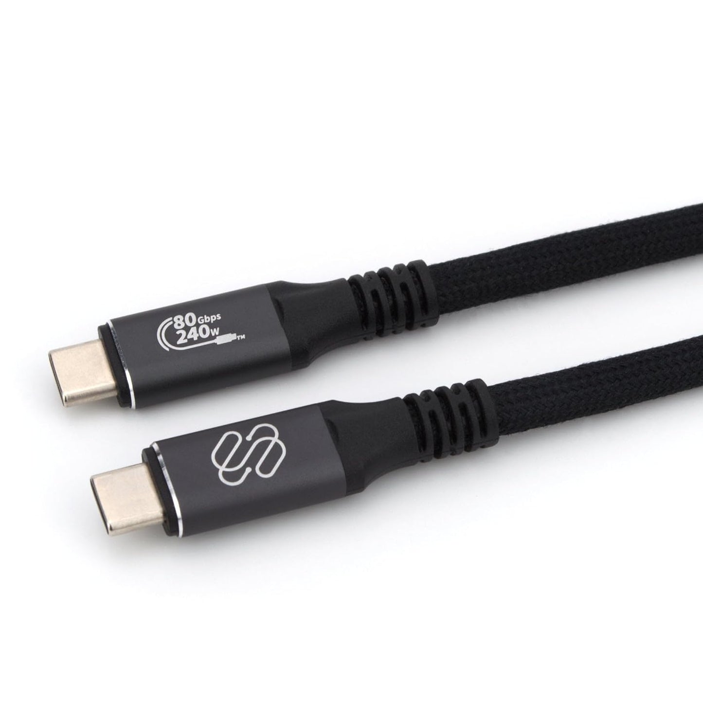 USB4 80Gbps 4.9 (1.5m), 240W 3/4 8K Sewell Cable, USB-IF Certified, ft PD, Thunderbolt Compatible USB-C with Video