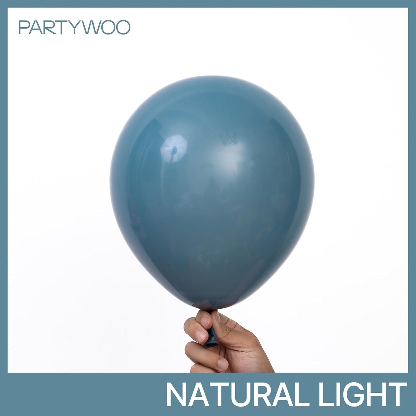 PartyWoo Slate Blue Balloons - 50pcs 12 Inch Navy & Dusty Blue for Weddings, Baby Showers & Birthdays