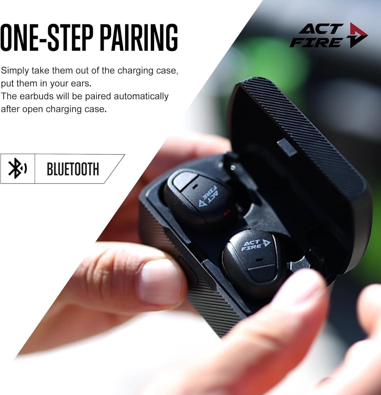 Bluetooth Shooting Ear Protection Earplugs, Electronic Hearing Protection, Shooting Ear Buds for Noise Reduction, Ear Protection for Gun Range