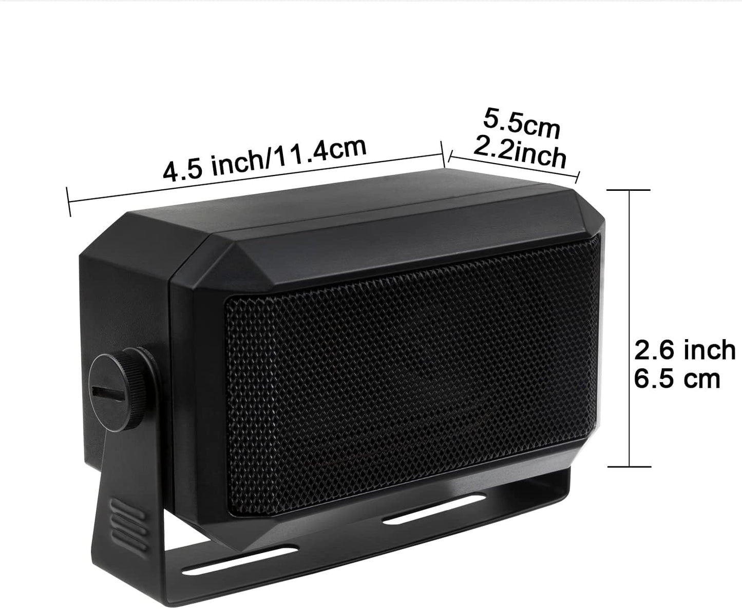 VECTORCOM 3.5mm 5W TRD550 Rectangular Plug External Speaker/CB Speaker for Ham Radio, CB and Scanners
