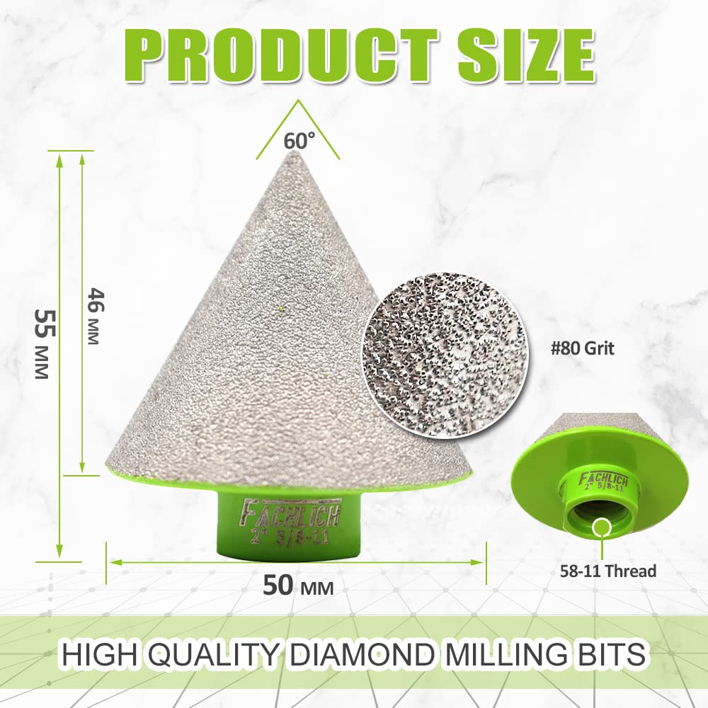 Tile Hole Saw Kit Diamond - (6/8/10/25/35/50/75/127mm Drill Bits+Finger Bit+Chamfer Bit+Adapter+Tile Blade) Diamond Hole Saw Kit for Porcelain Ceramic Marble Brick Granite,5/8"-11 Thread