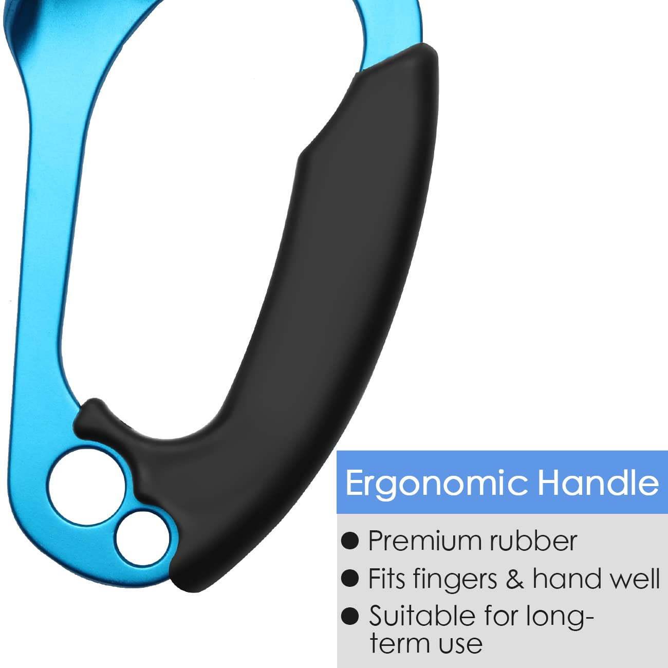 Paliston Climbing Hand Ascender for Rock Climbing Arborist (Right and Left) for 8~12 mm Rope