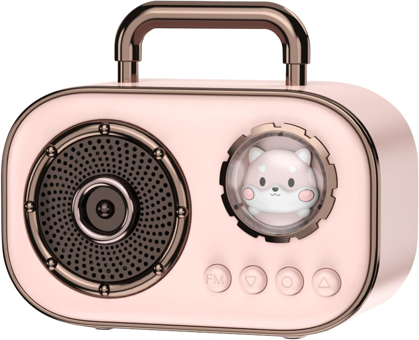 SpringFlora Sound,4H Wireless Bluetooth Speaker, Cute Mini Portable Speaker,Loud Playtime, Mic,TF/SD Card, Aux