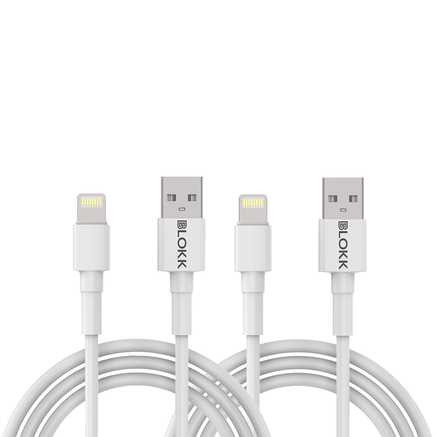 BLOKK 2 Pack (3ft) 14/13/12/11 8 7 6, iPhone Charger Lightning Cable Fast Charging USB A to Lightning Cord, Compatible