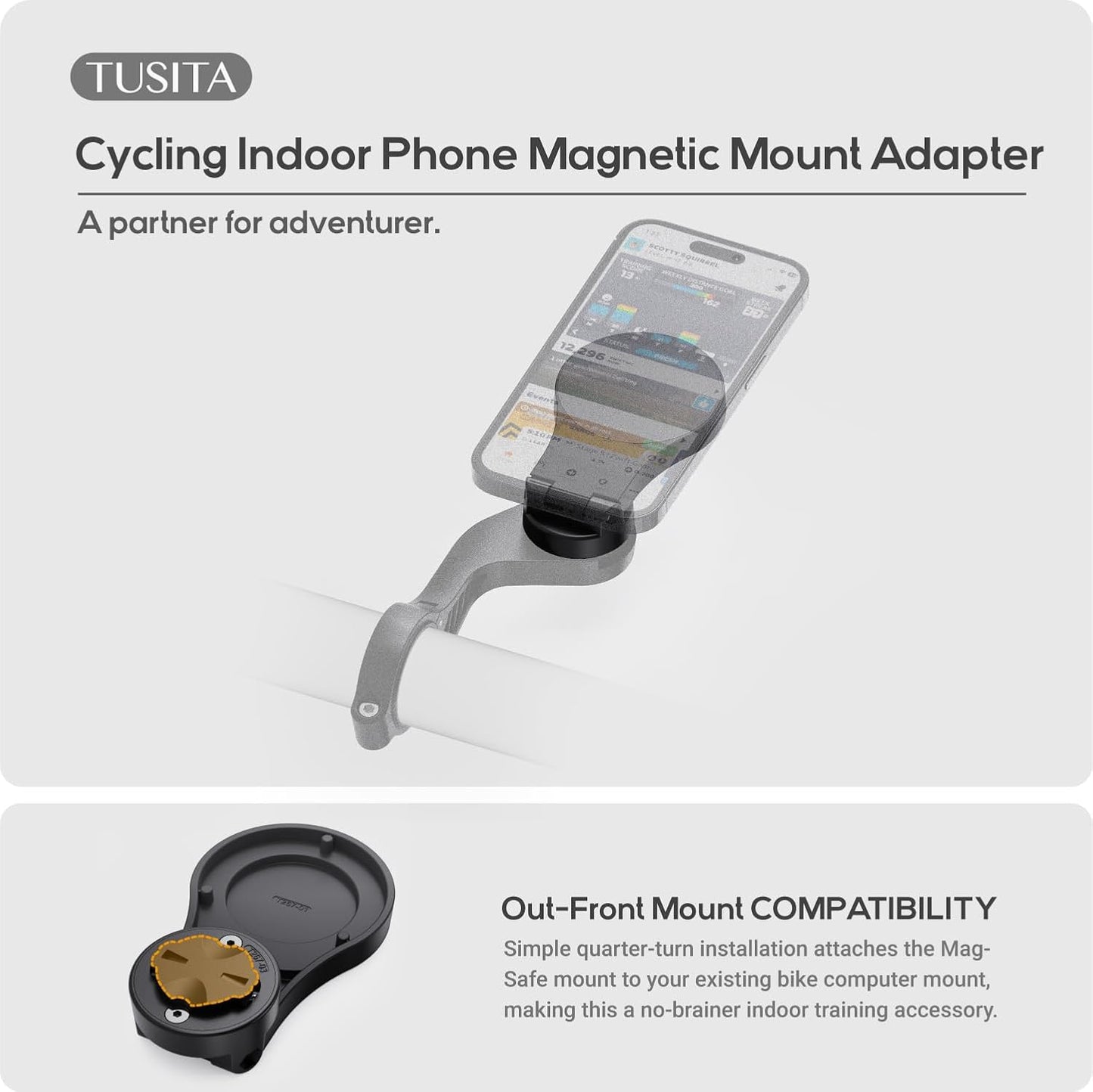TUSITA Indoor Phone Mount Adapter for MagSafe - Compatible with Garmin