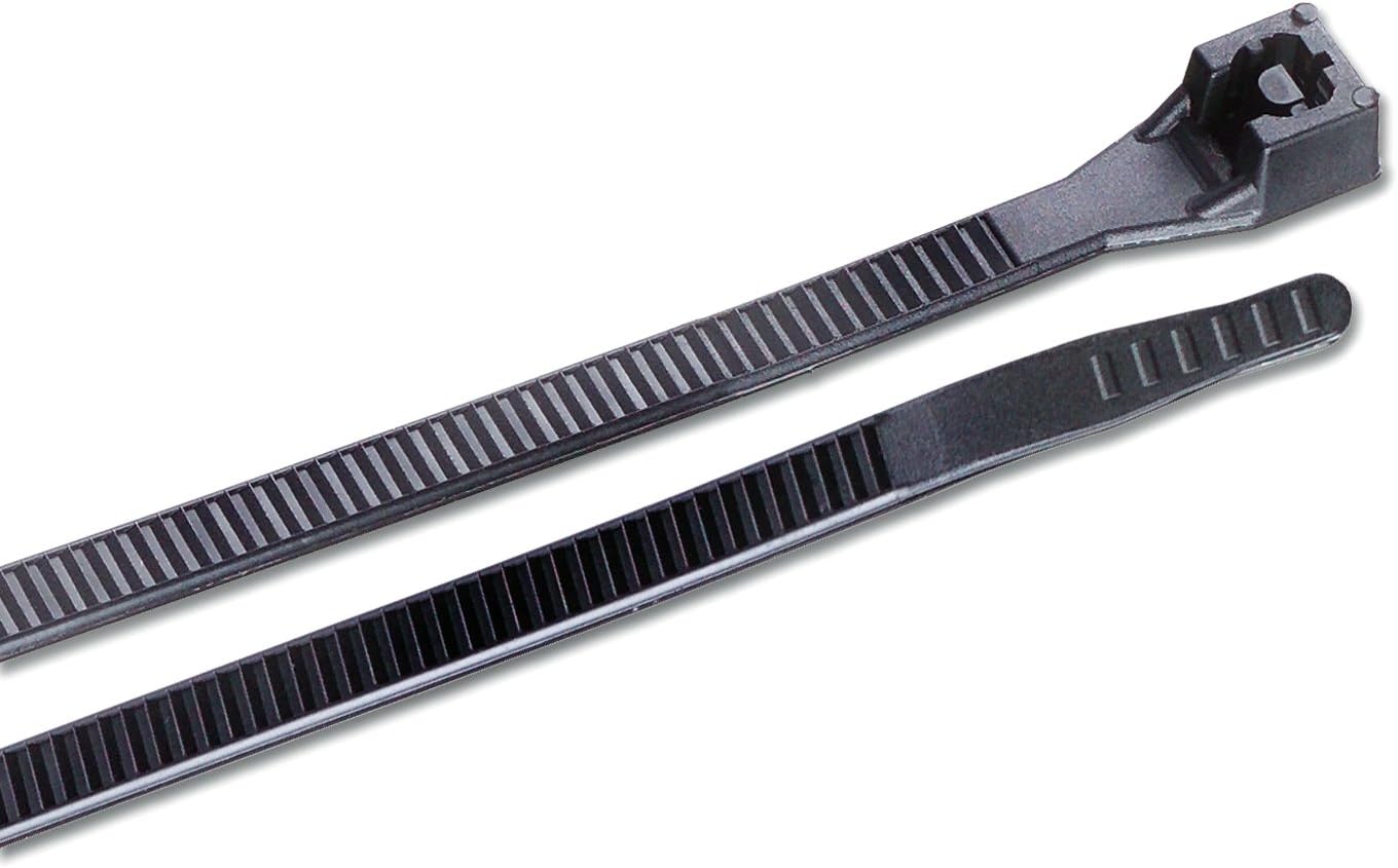 46-104UVB 4 inch, 18 lb, 100 Gardner Bender Cable Tie, Electrical Wire and Cord Management, Nylon Zip Tie, Pk, UV