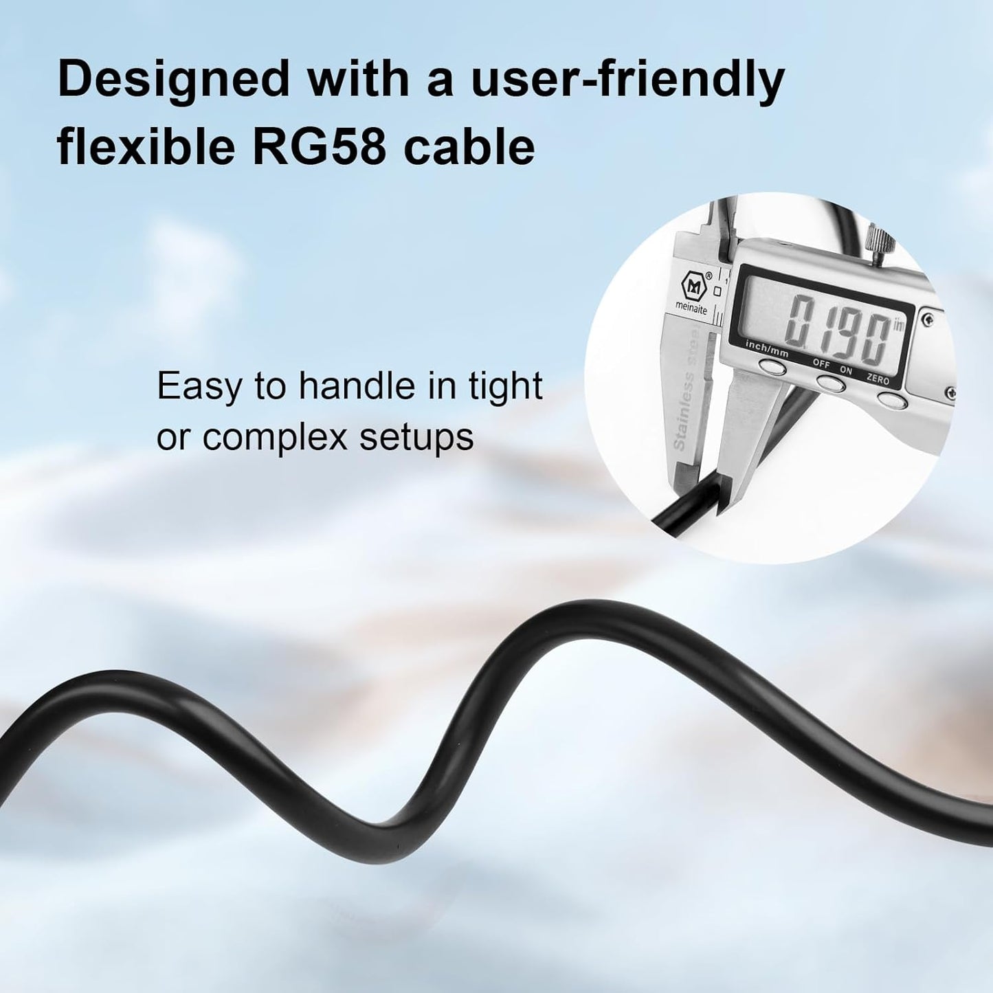 10FT PL-259 RG58 XRDS -RF NMO to FME Female Antenna Coaxial Cable with (UHF Male) Adapter, Low Loss Coax Cable