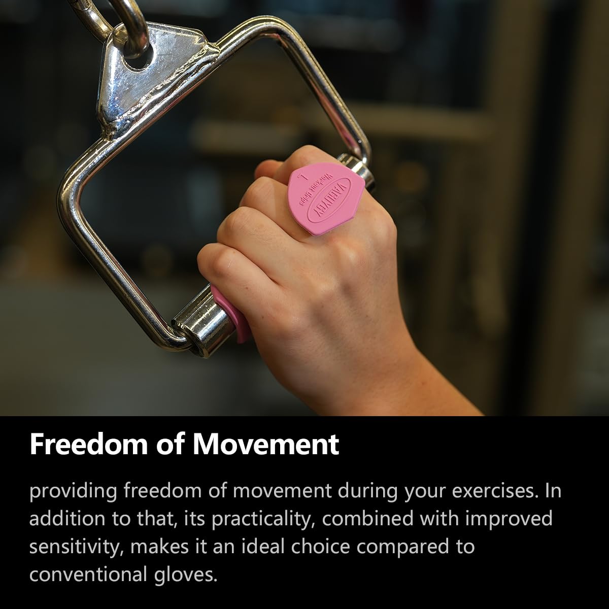VAGUYGY Workout Grips,Rubber Fingerless Gym Gloves, Pull Up Grips for Men Women Crosstraining Palm Grips Hand Protection，Suitable for Gym & Home Workouts, Improves Grip Strength(1,pink)