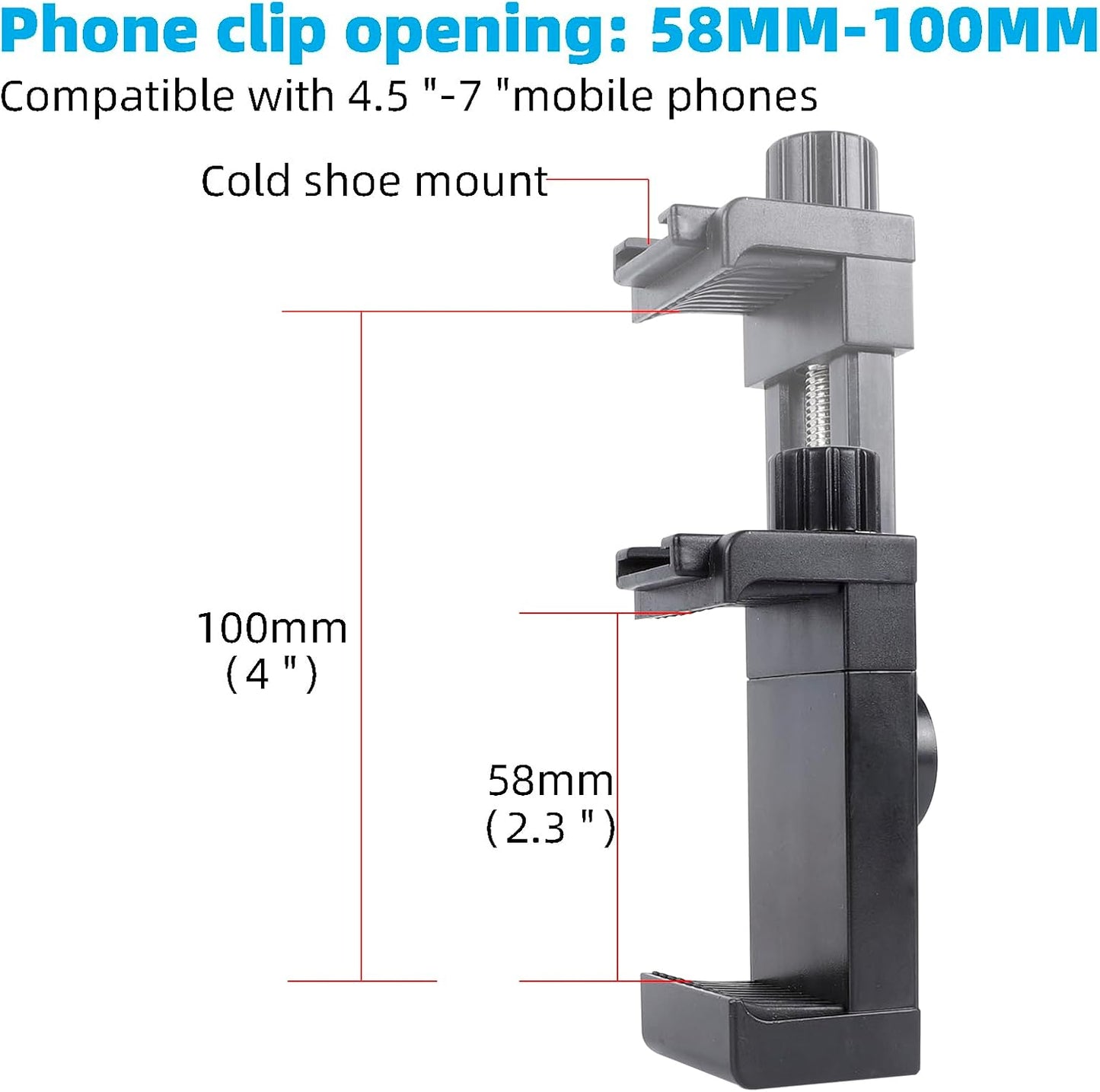 FPN Camera Fence Mount for Live Streaming, Fence Phone Holder Mounting Kit for Game Changer to Recording
